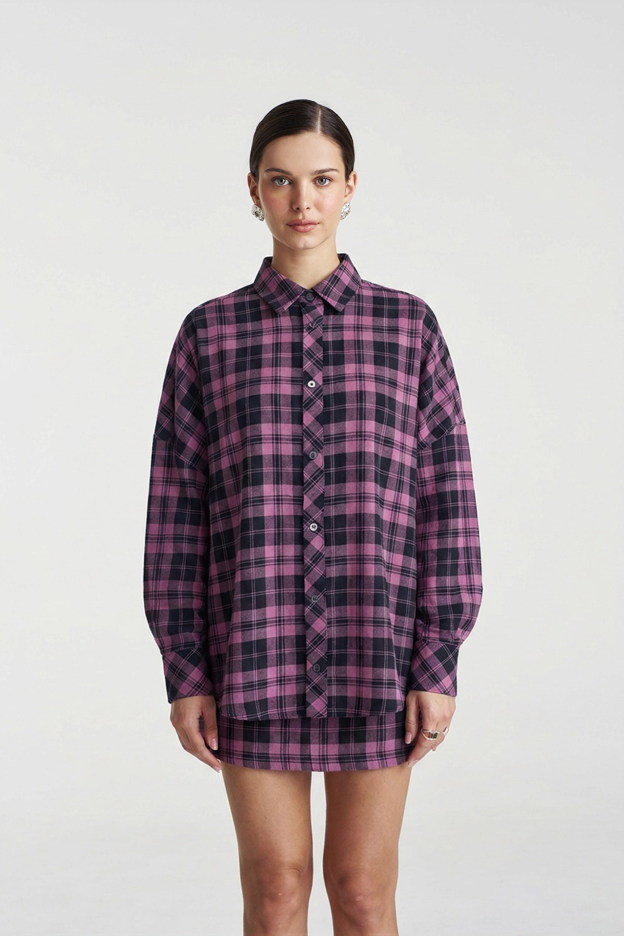PLAID LS SHIRT-AZALEA PLAID