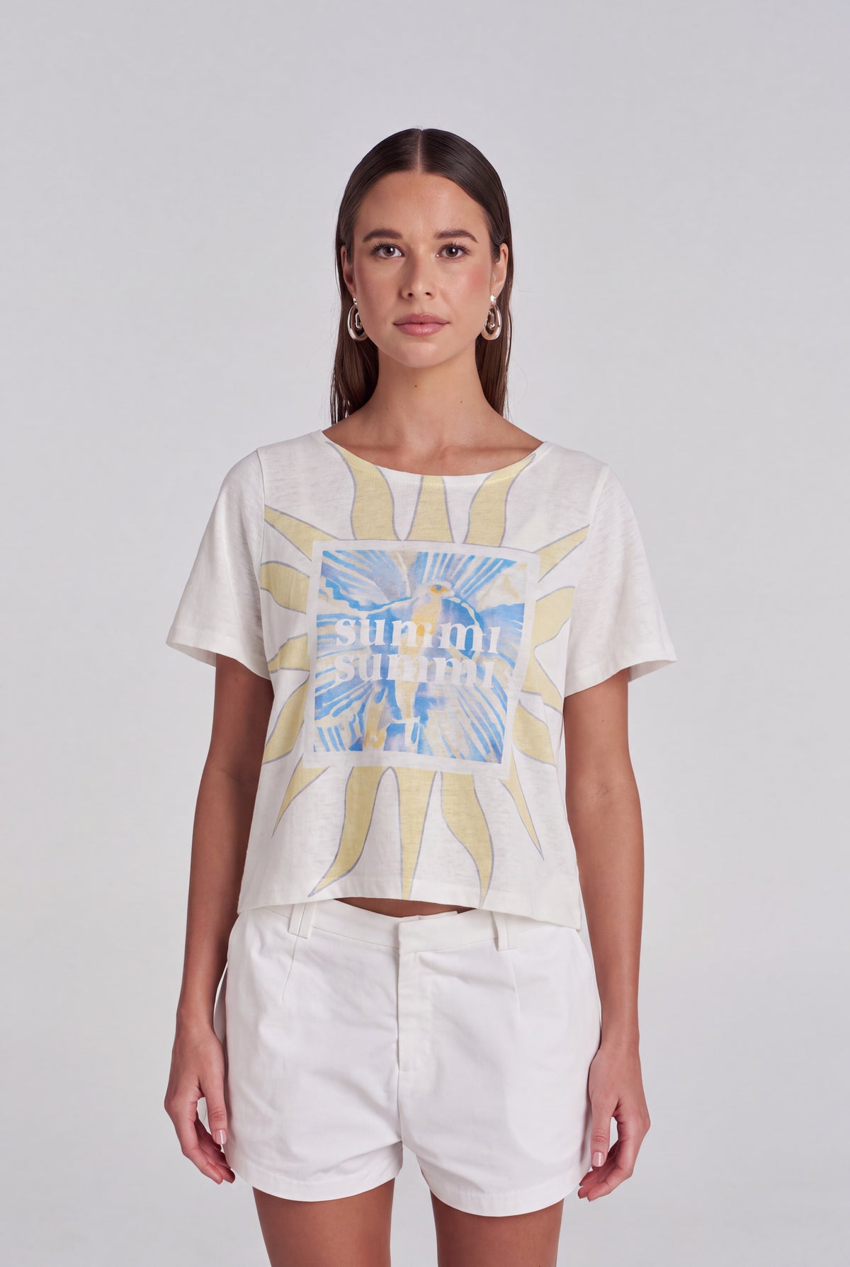 ORCHID SUN TEE - WHITE