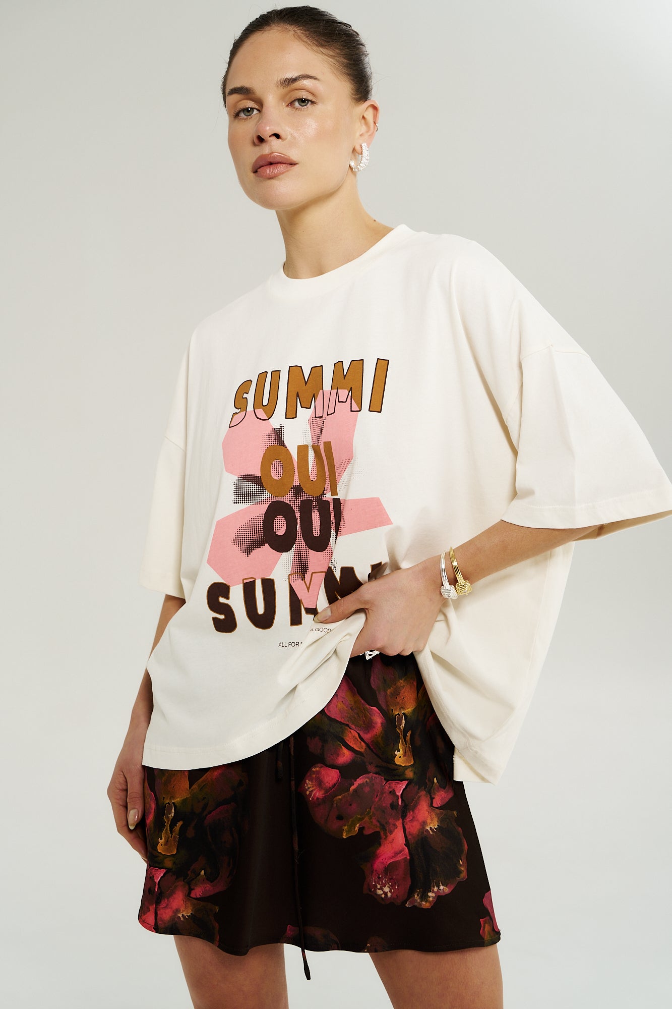 OUI OUI TEE - VINTAGE WHITE