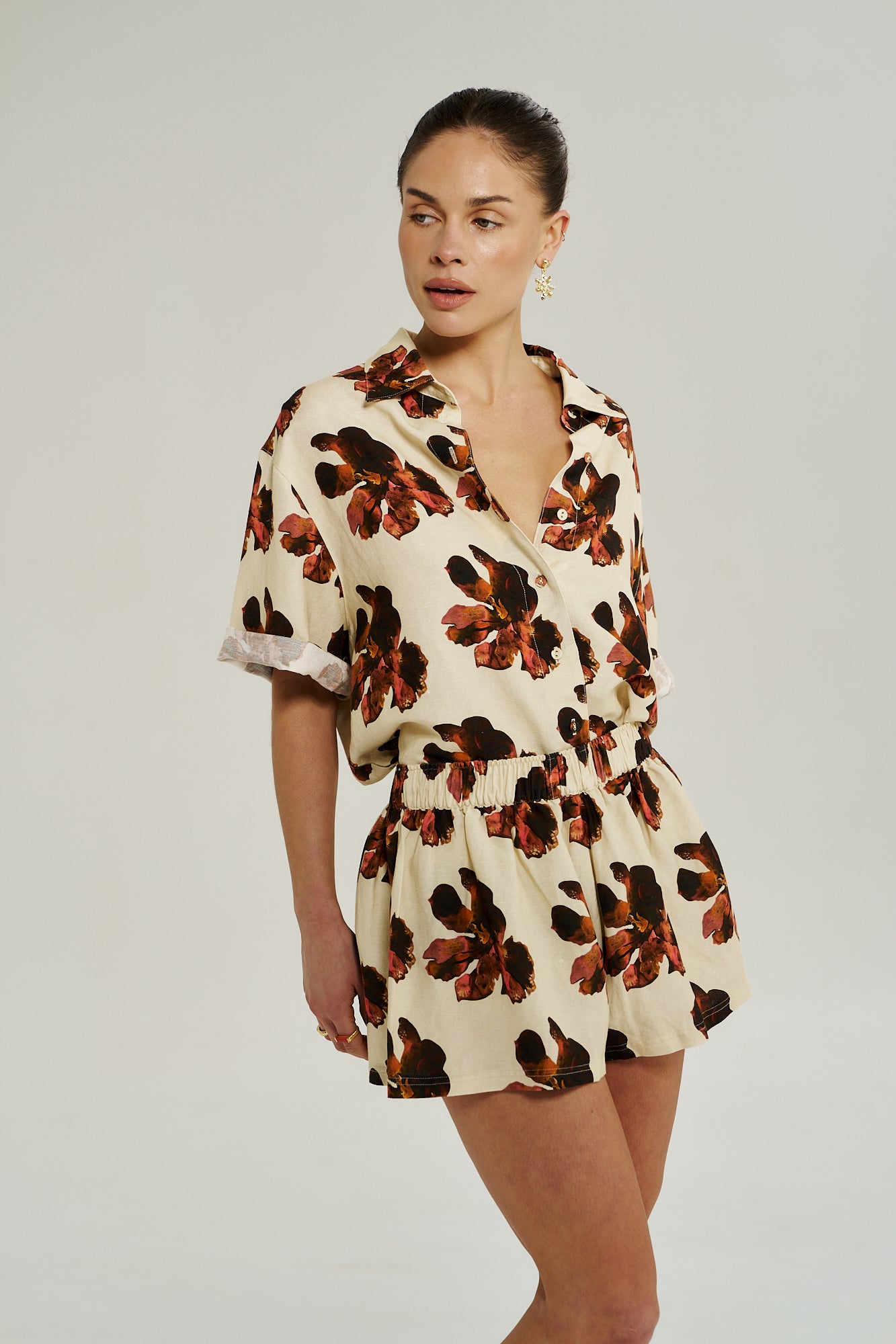 BIG SHIRT - BUTTER FLEUR