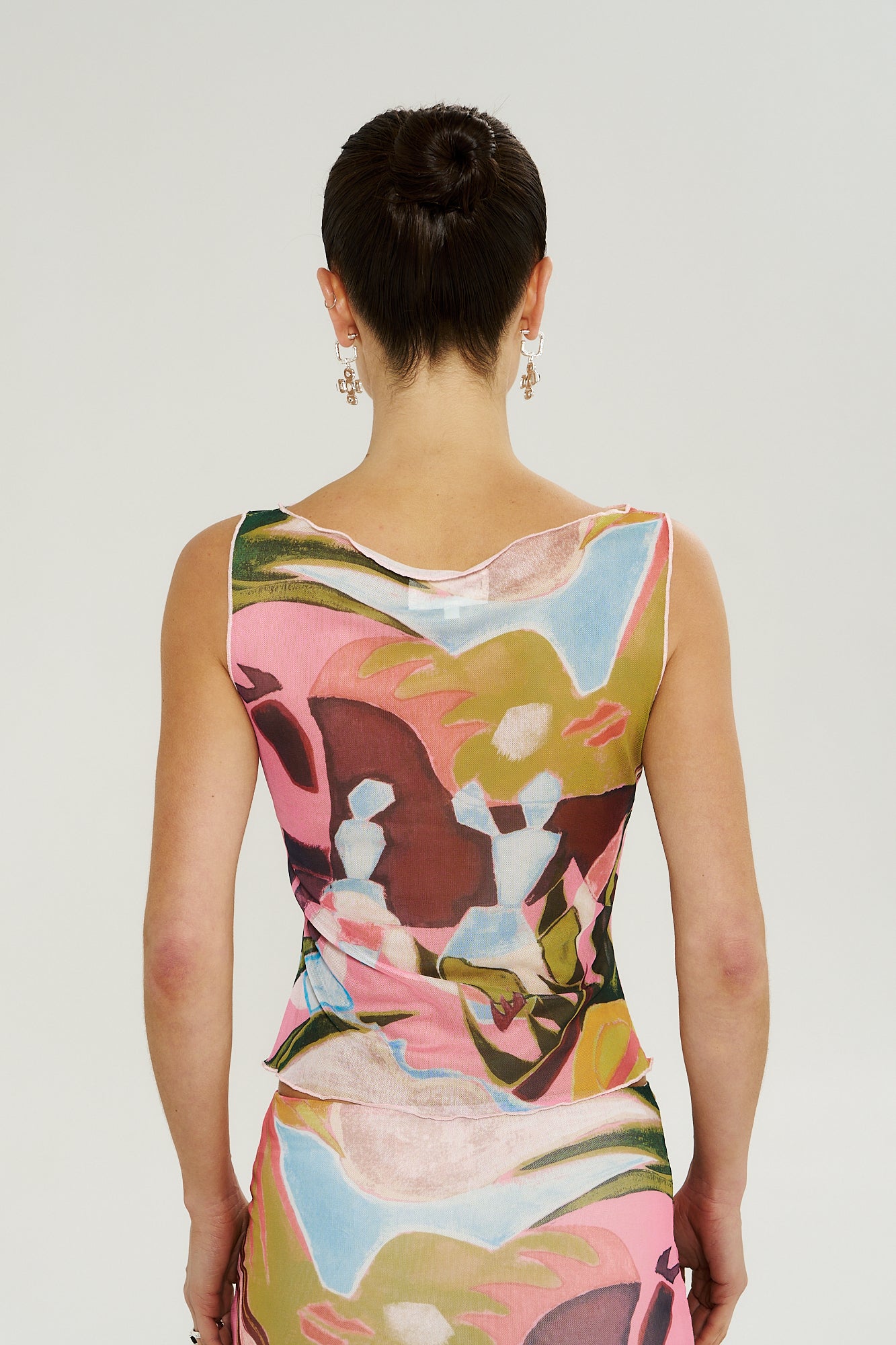 MESH BOATNECK TOP - WONDERLAND