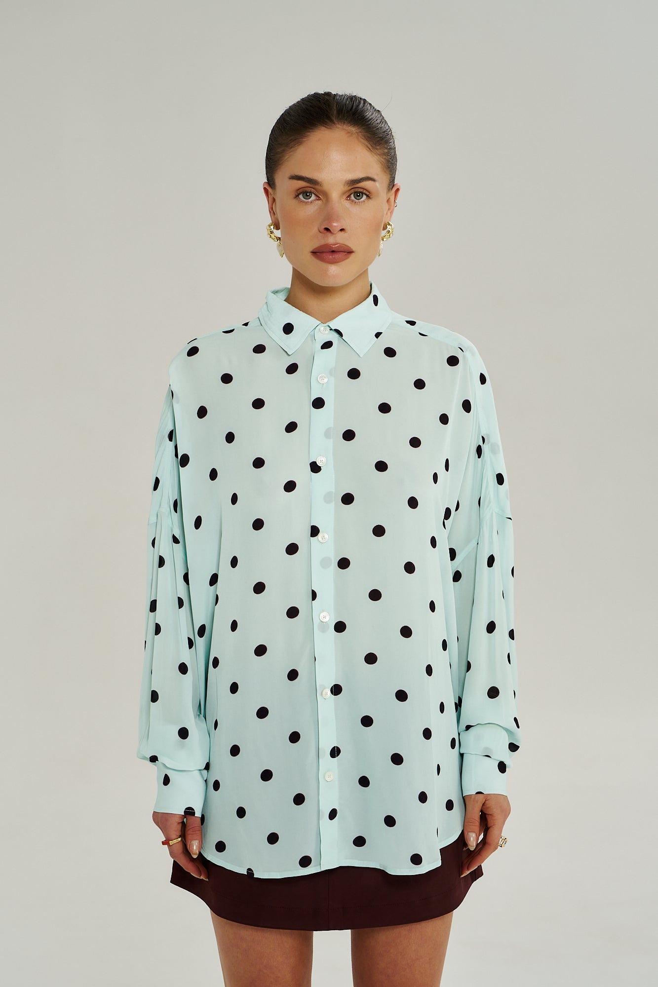 DOTTY LS SHIRT - PINOT DROPS