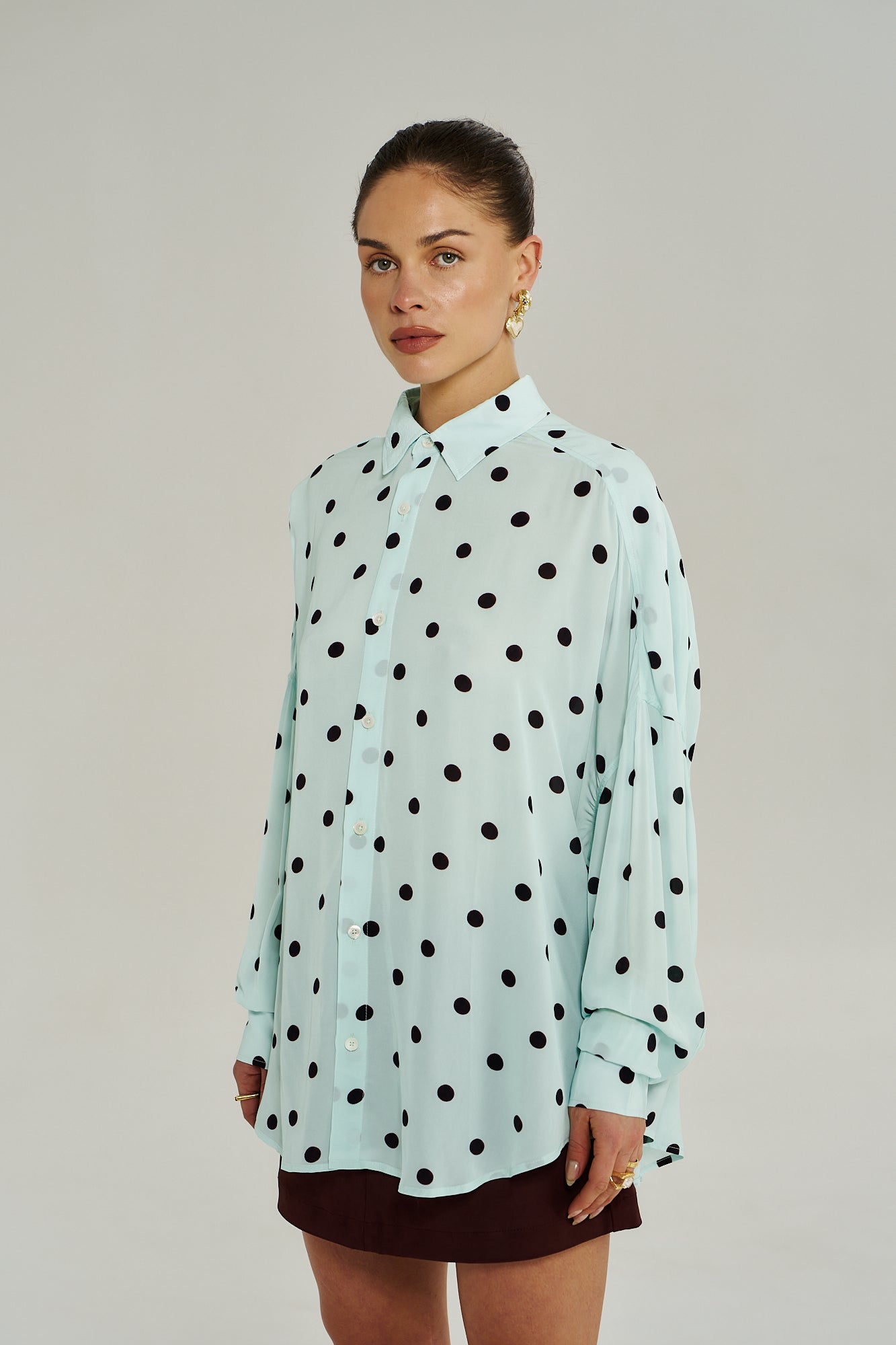 DOTTY LS SHIRT - PINOT DROPS