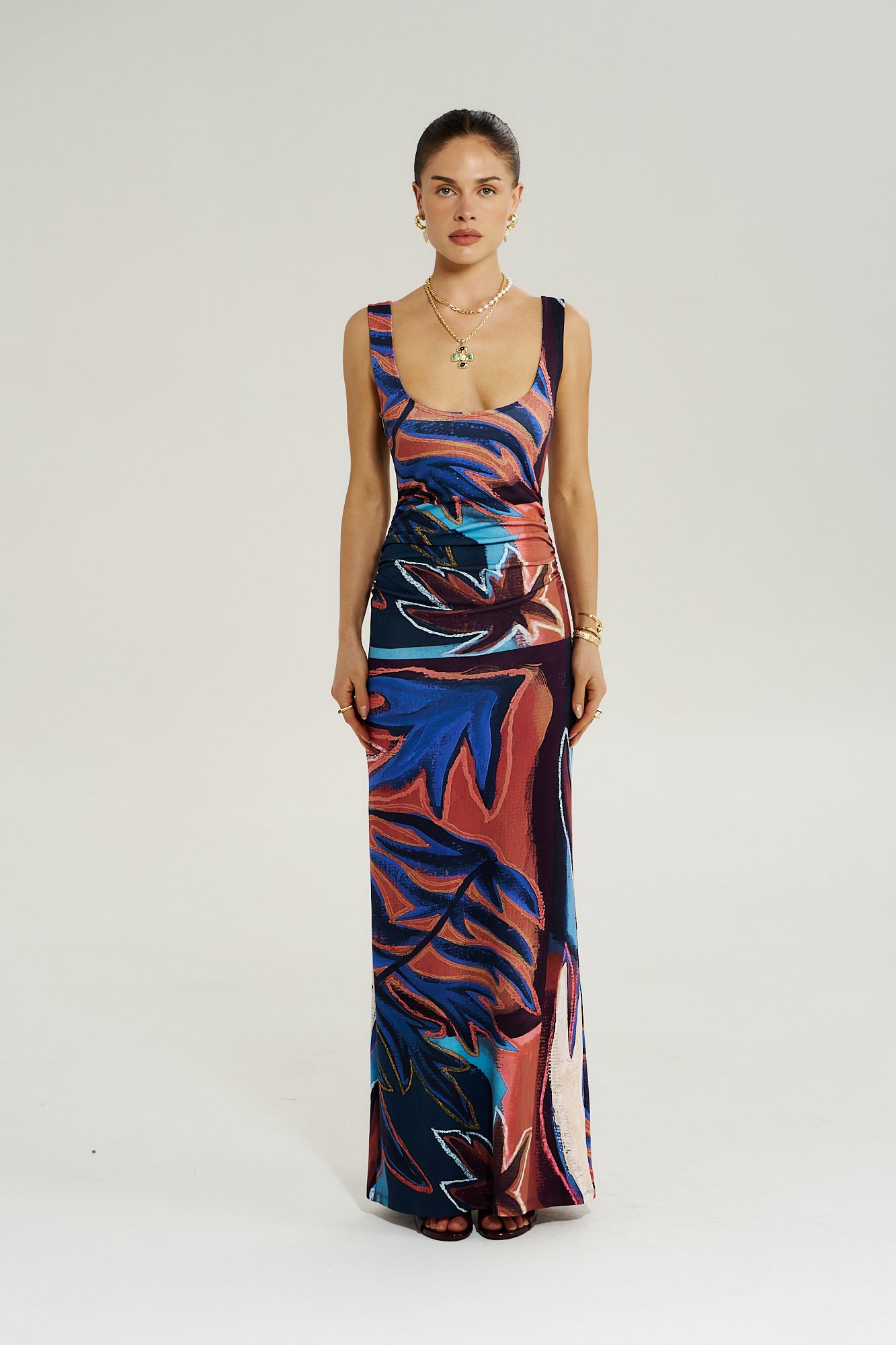 EMMA MAXI DRESS - BORDEAUX