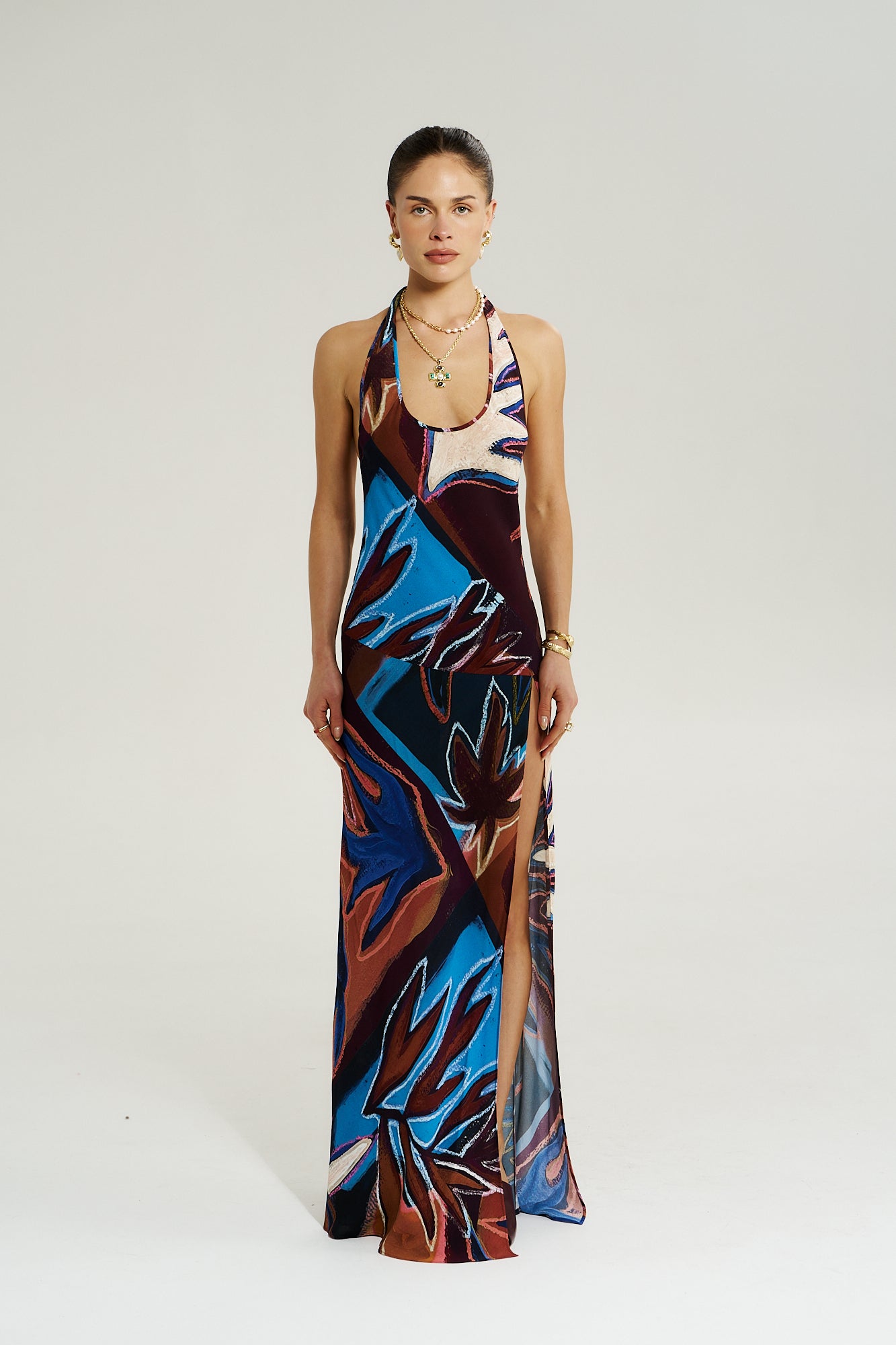 ZOE MAXI DRESS - BORDEAUX