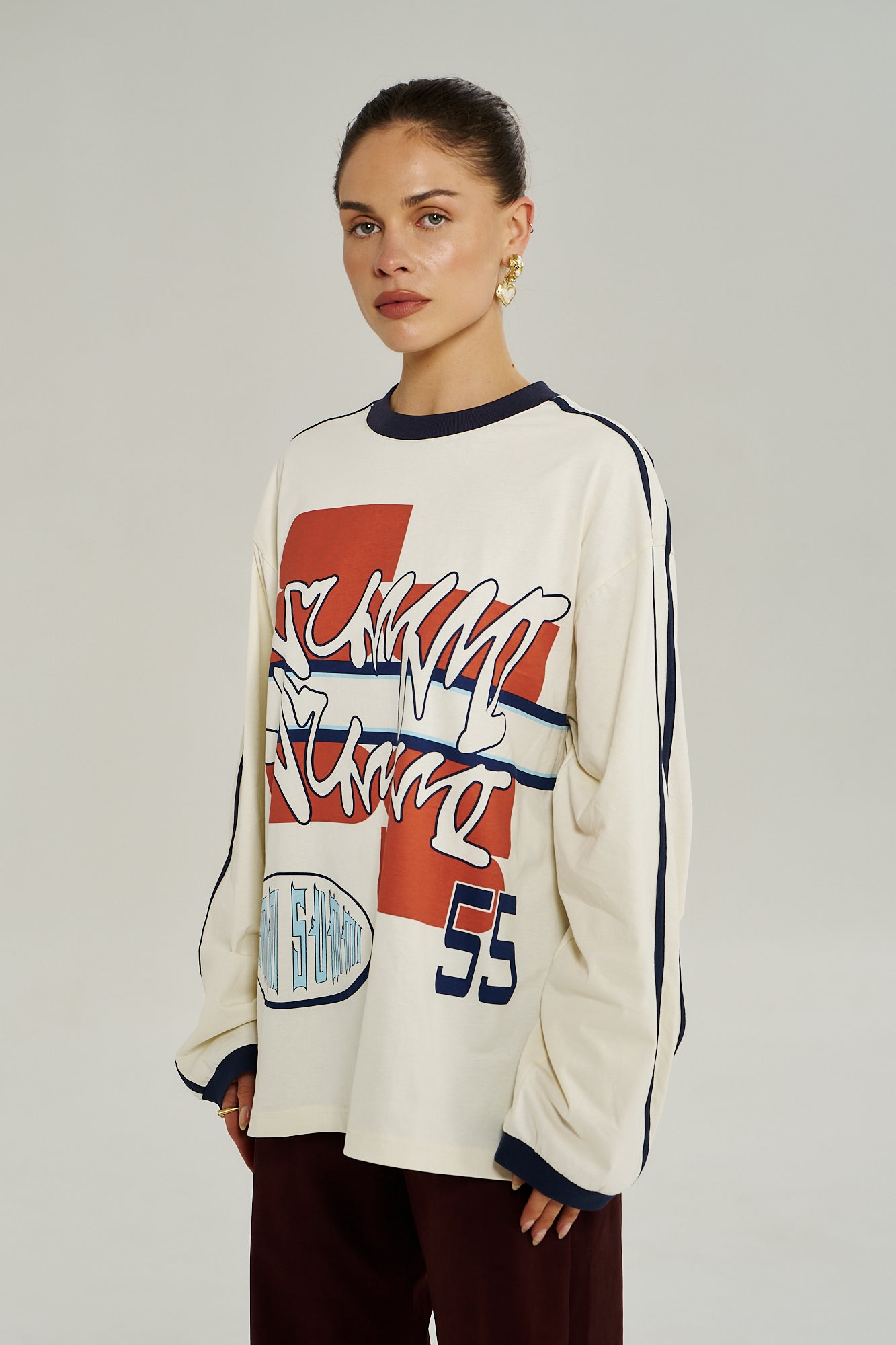 BLEU 55 LS TEE - VINTAGE WHITE