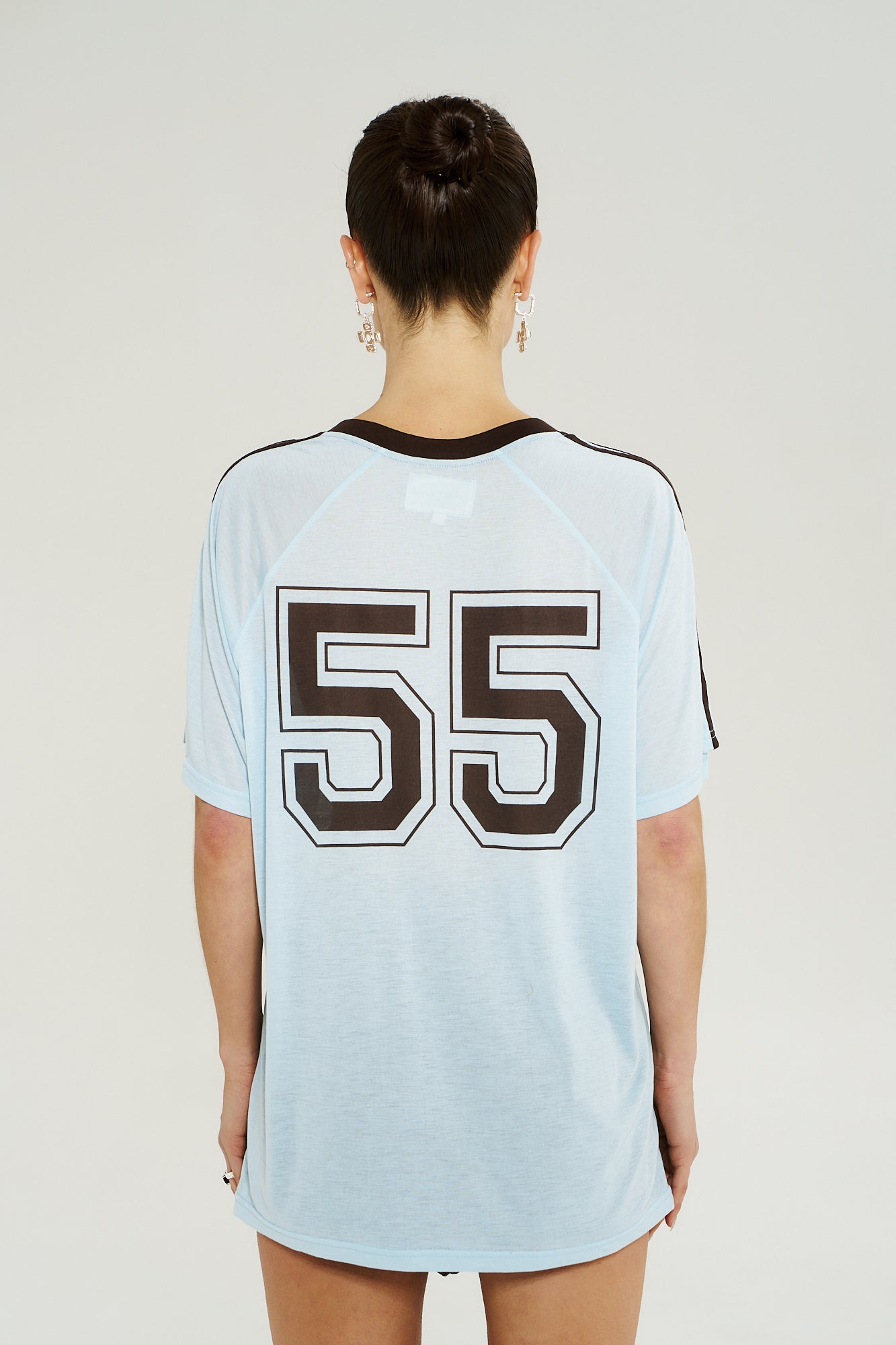 V NECK JERSEY TEE - ICEL