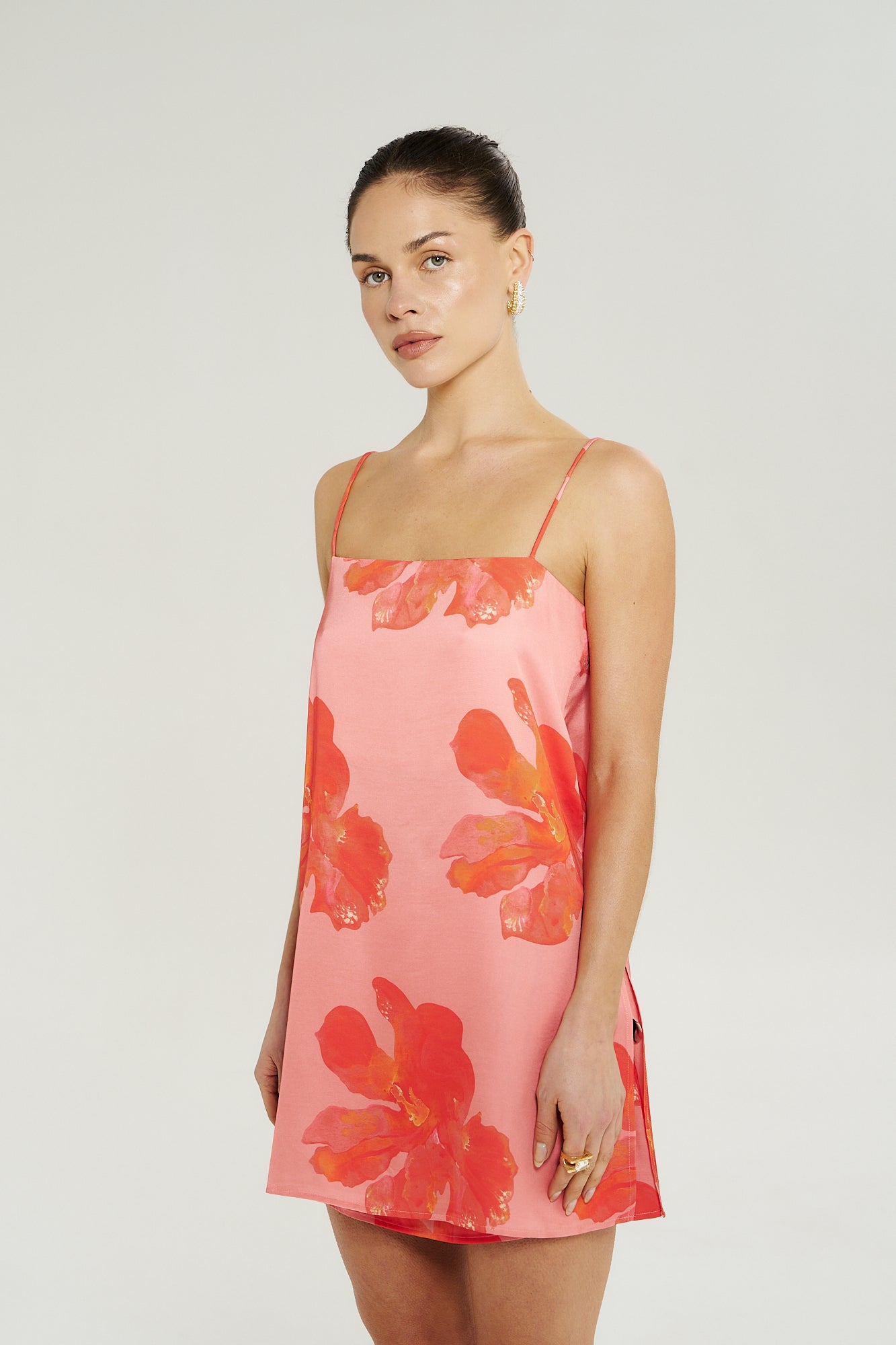 TUNIC TOP - PEACH PETALS