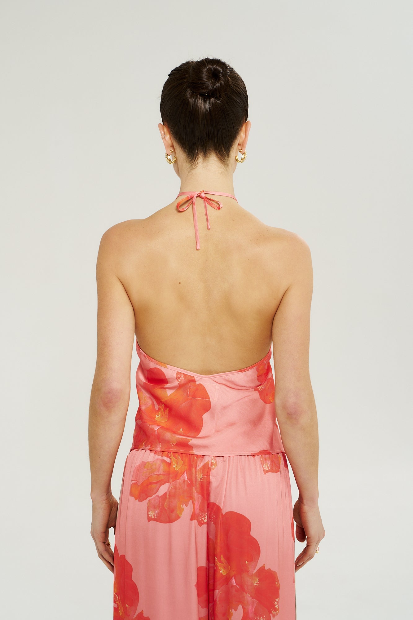 SCARF TOP - PEACH PETALS
