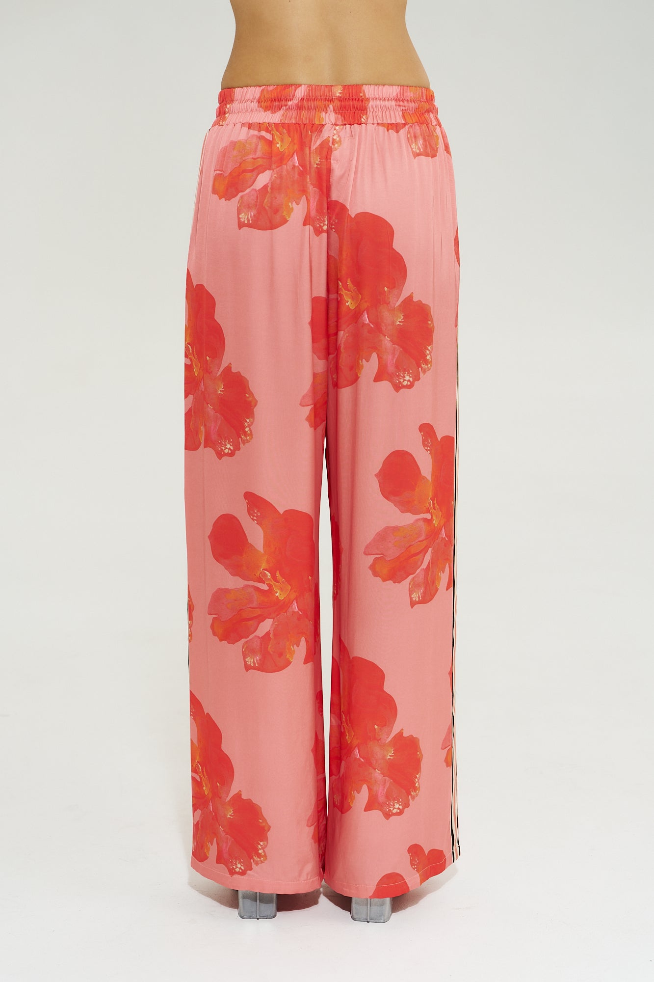 WIDE LEG PANT - PEACH PETALS
