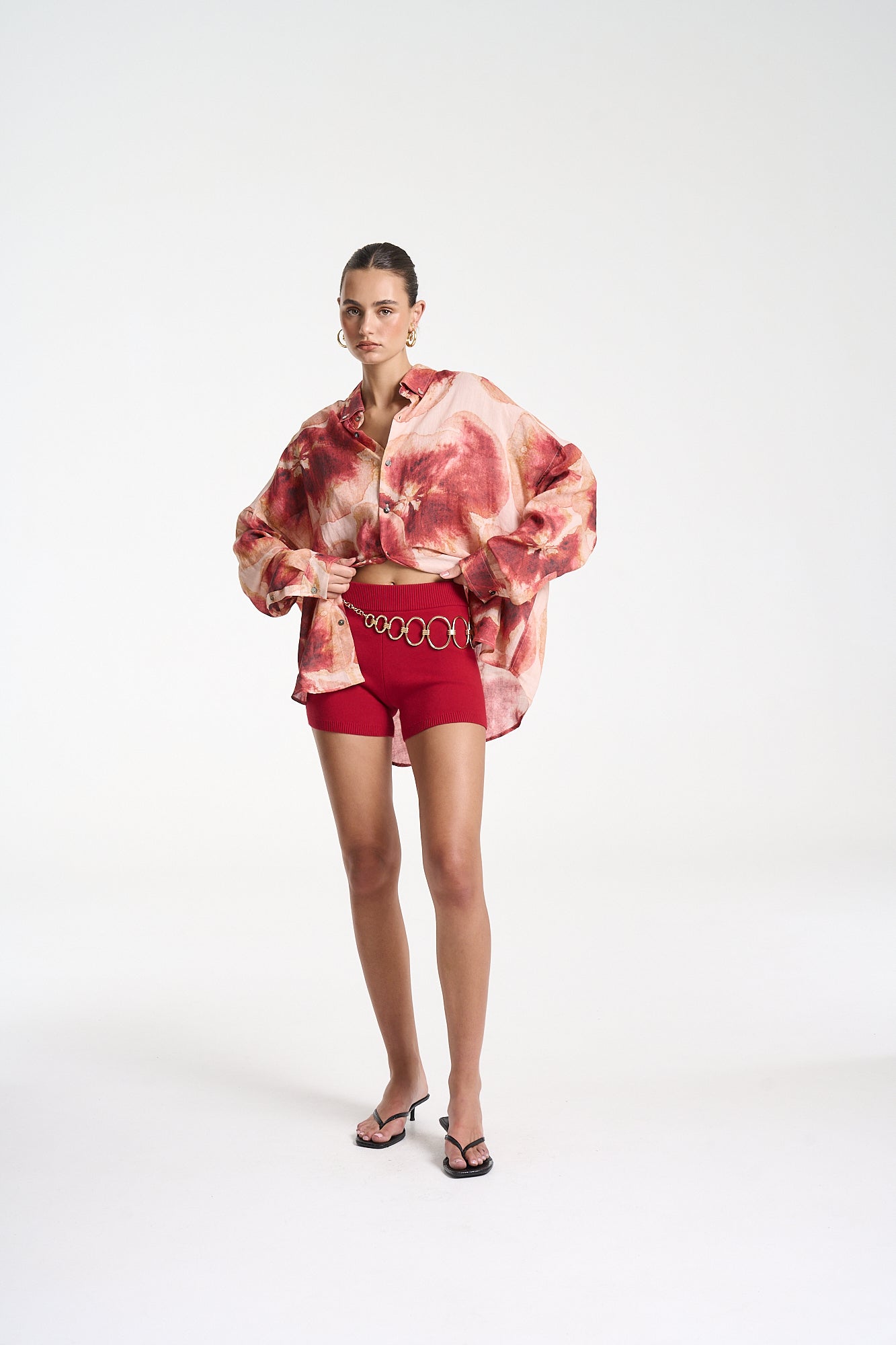 LS OVERSIZED SHIRT - ALOHA