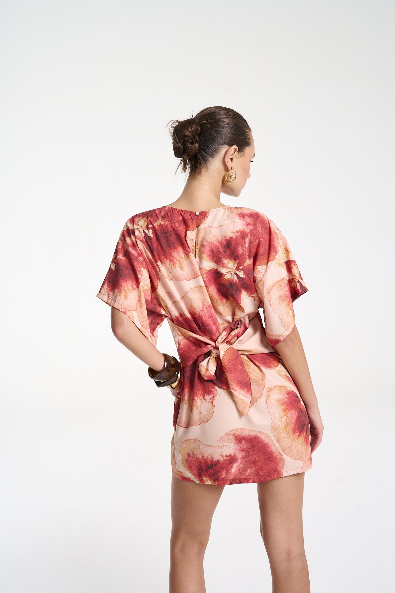 TIE FRONT DRESS - ALOHA