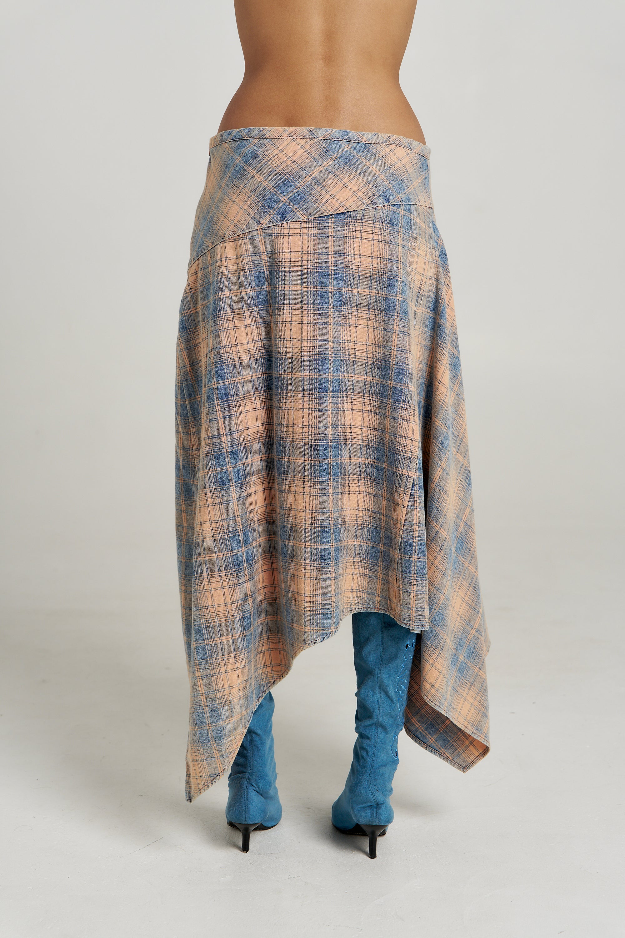 FRENCHIE SKIRT - APEROL CHECK