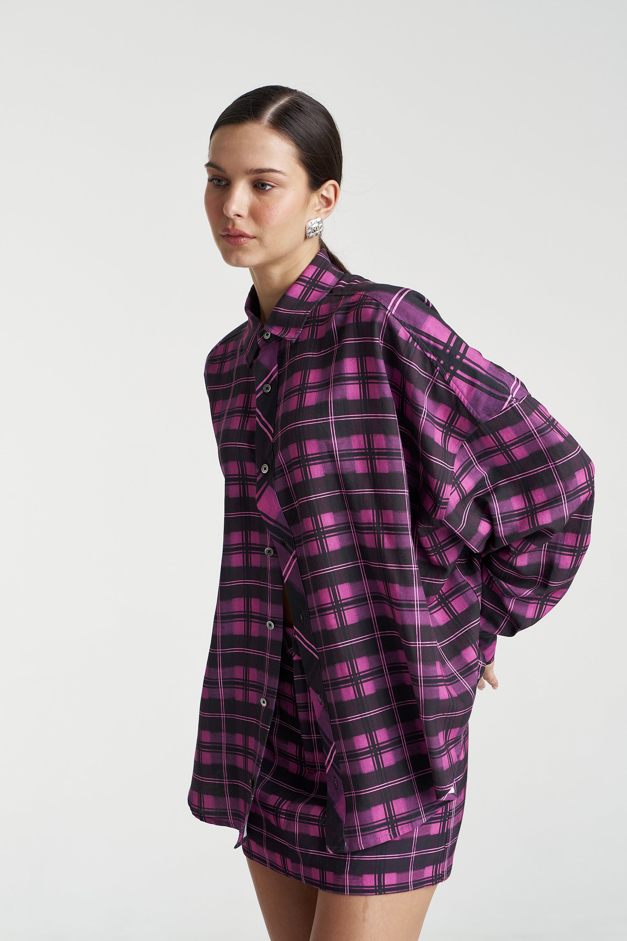 PLAID LS SHIRT - AZALEA PLAID