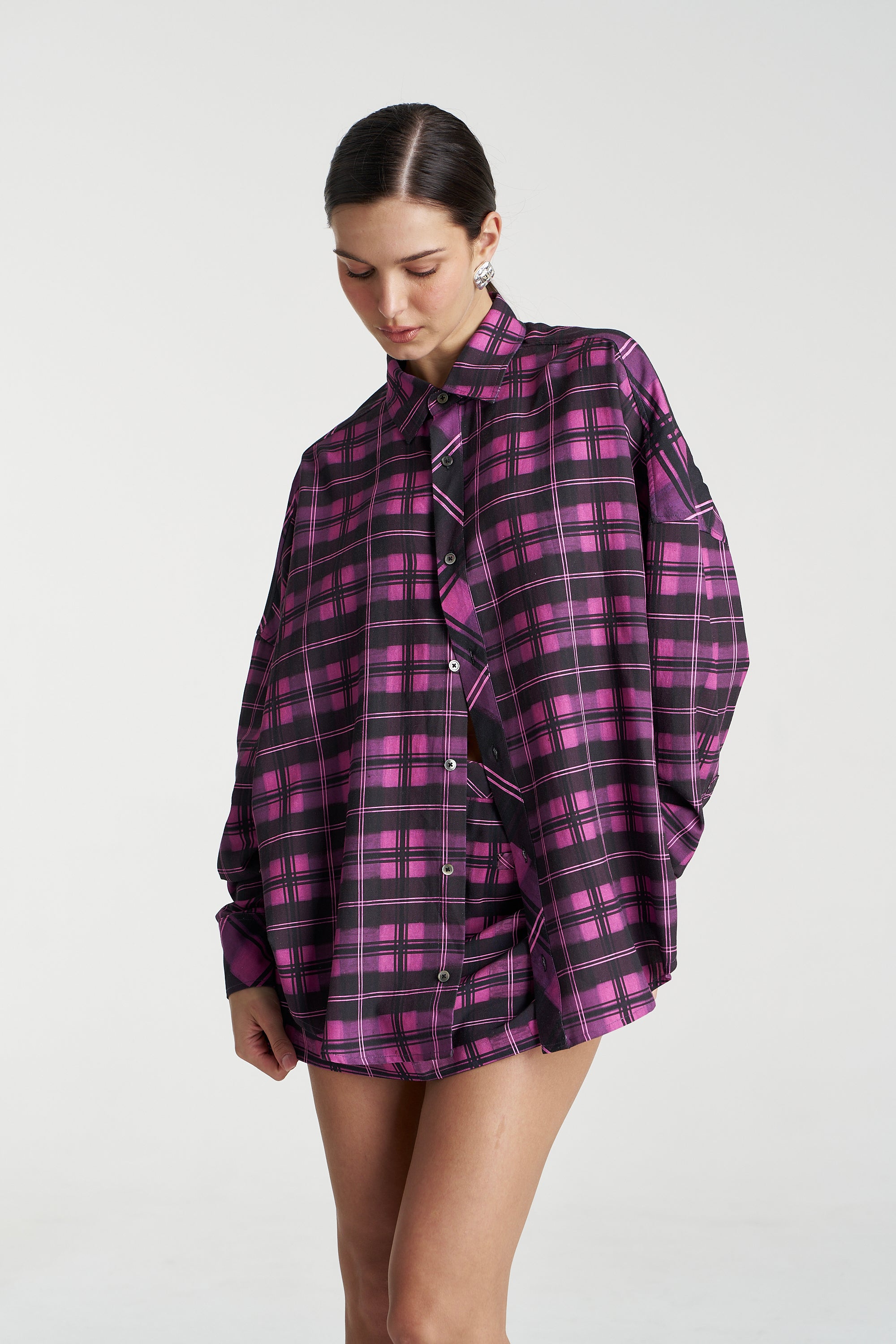 PLAID LS SHIRT - AZALEA PLAID