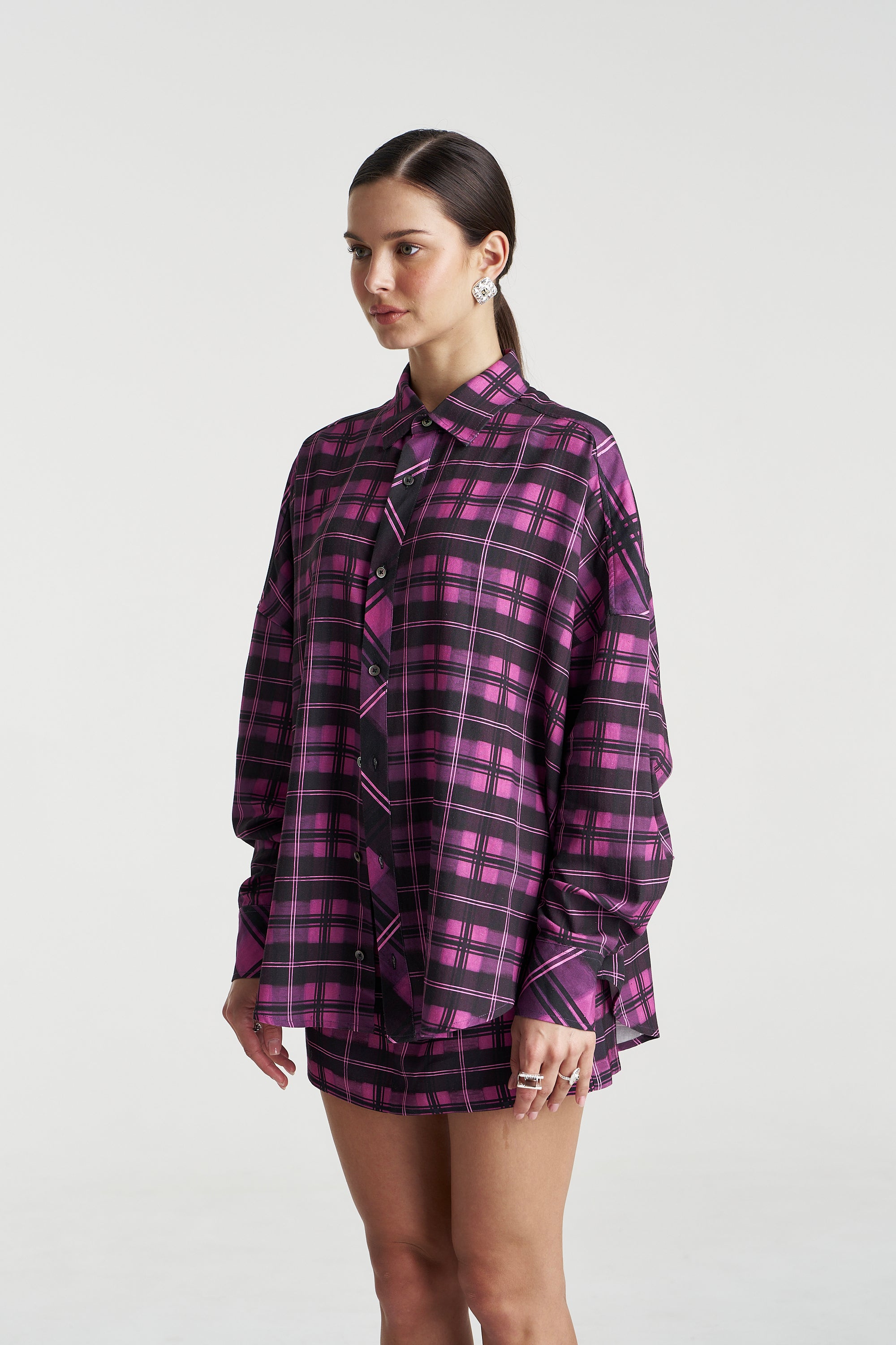 PLAID LS SHIRT - AZALEA PLAID