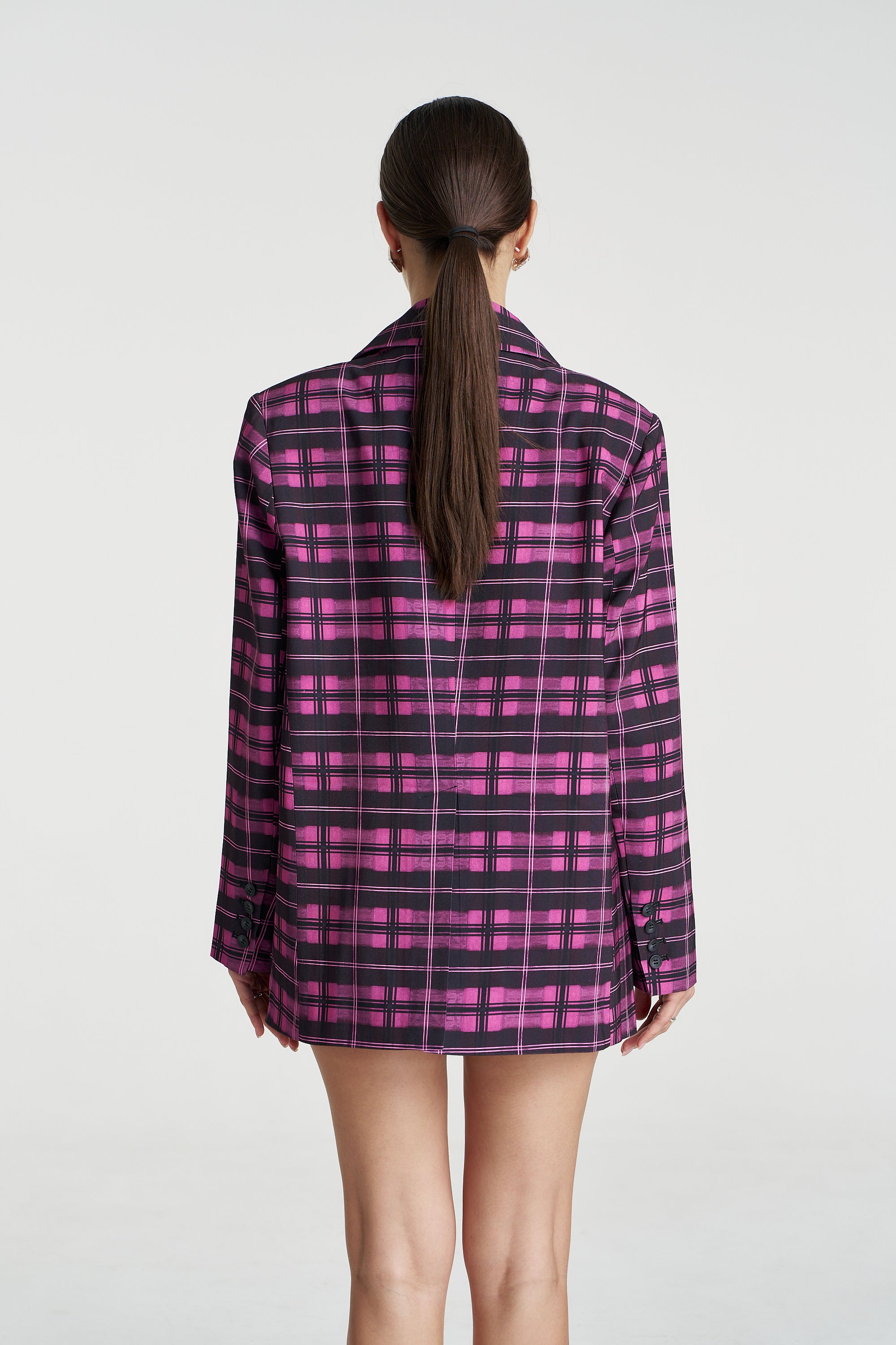 OS BLAZER - AZALEA PLAID