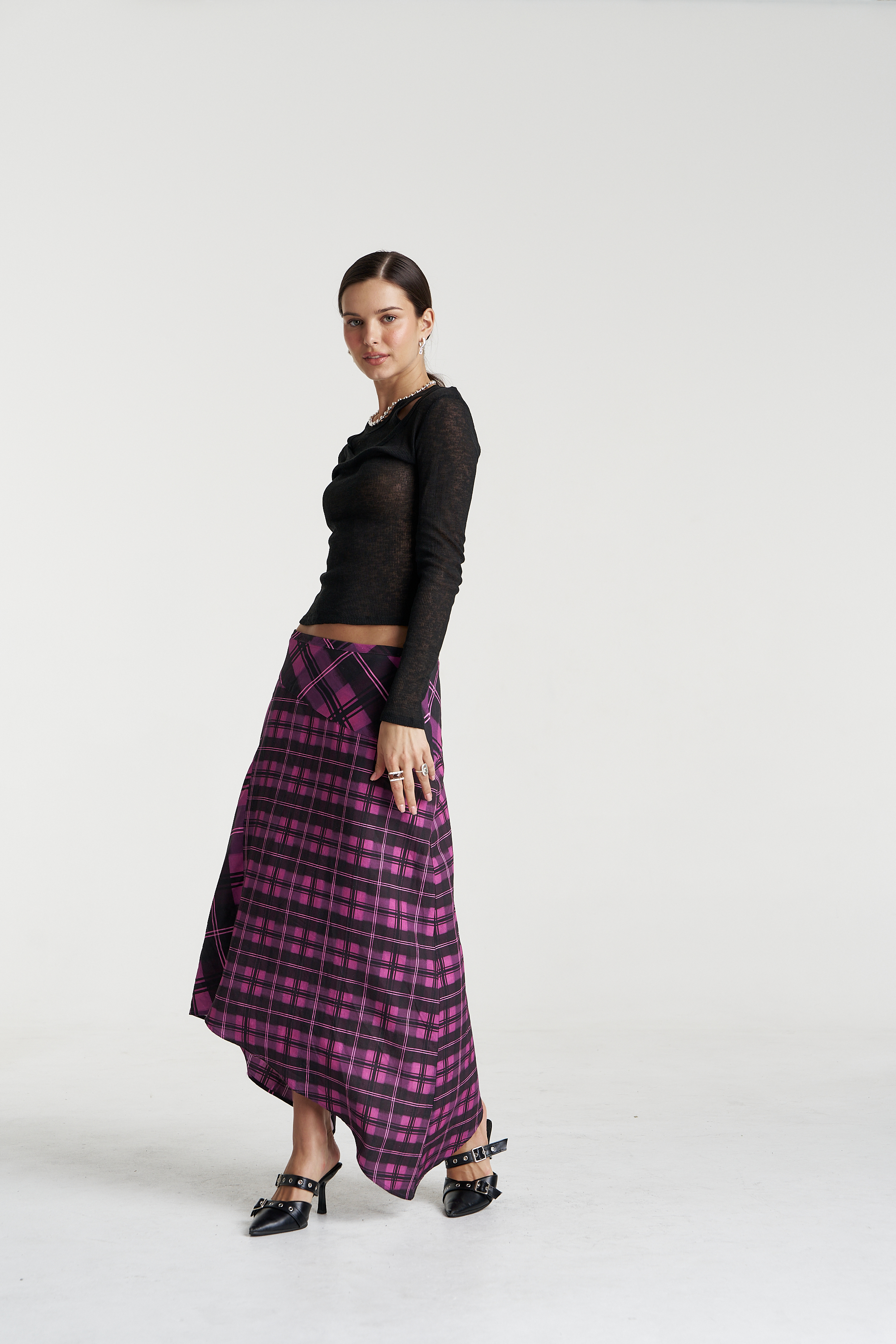 FRENCHIE SKIRT - AZALEA PLAID