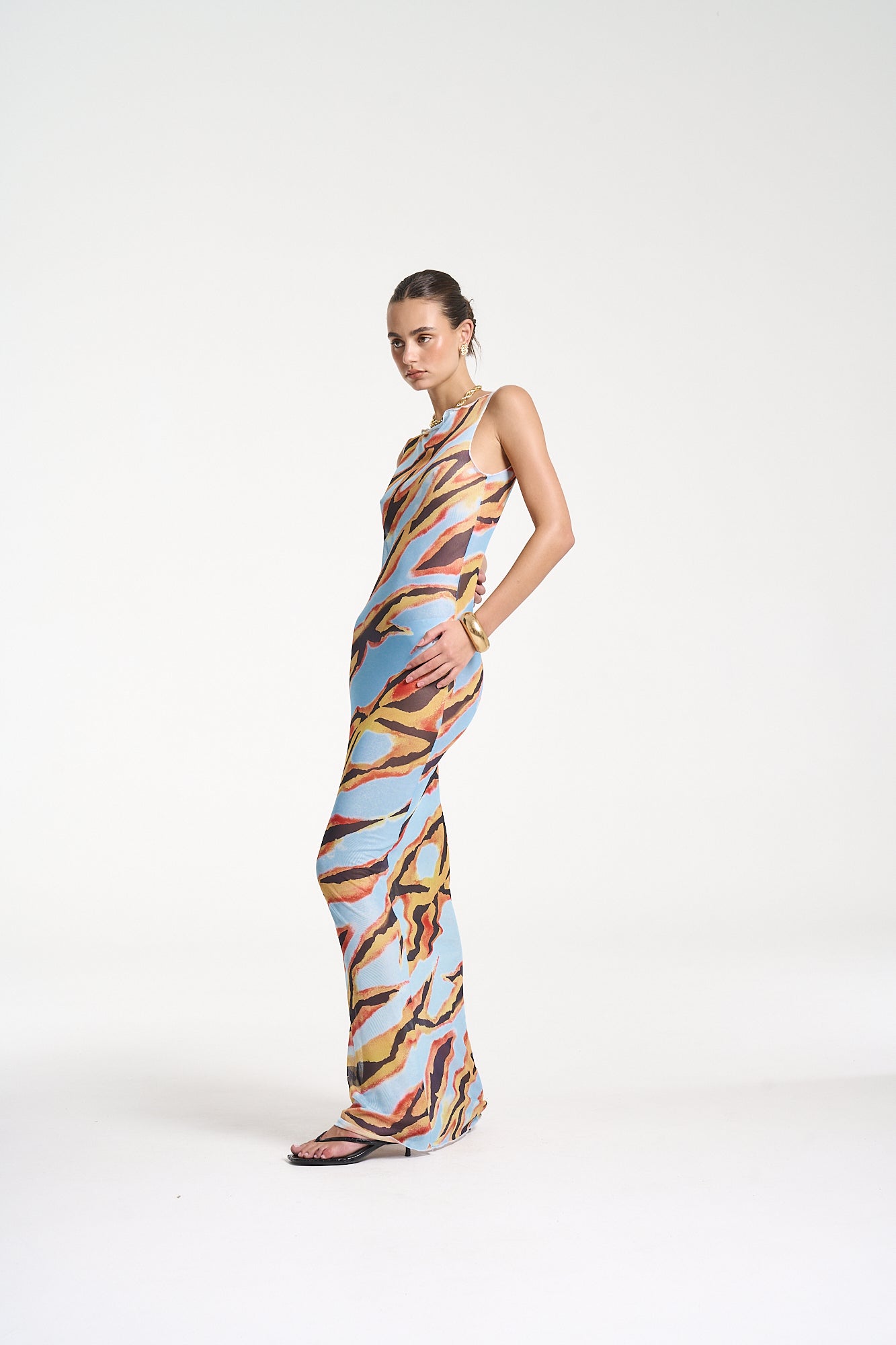 MESH MAXI DRESS - ZANZIBAR