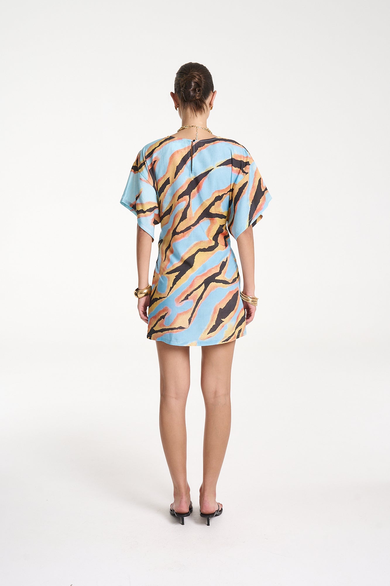 TIE FRONT DRESS - ZANZIBAR