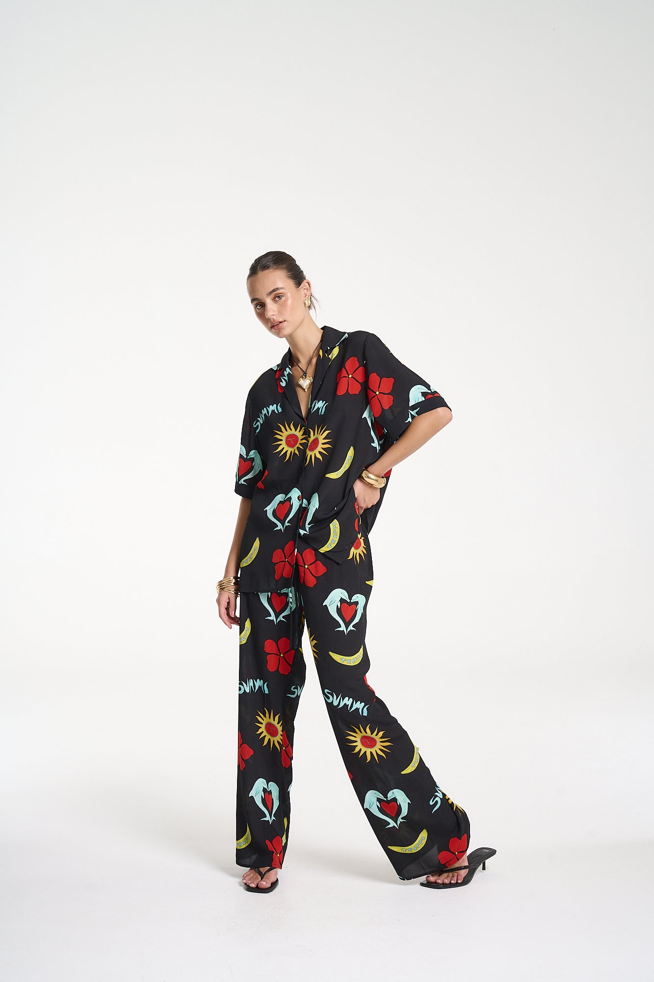 RELAXED DRAWSTRING PANT - TROPPO NIGHT