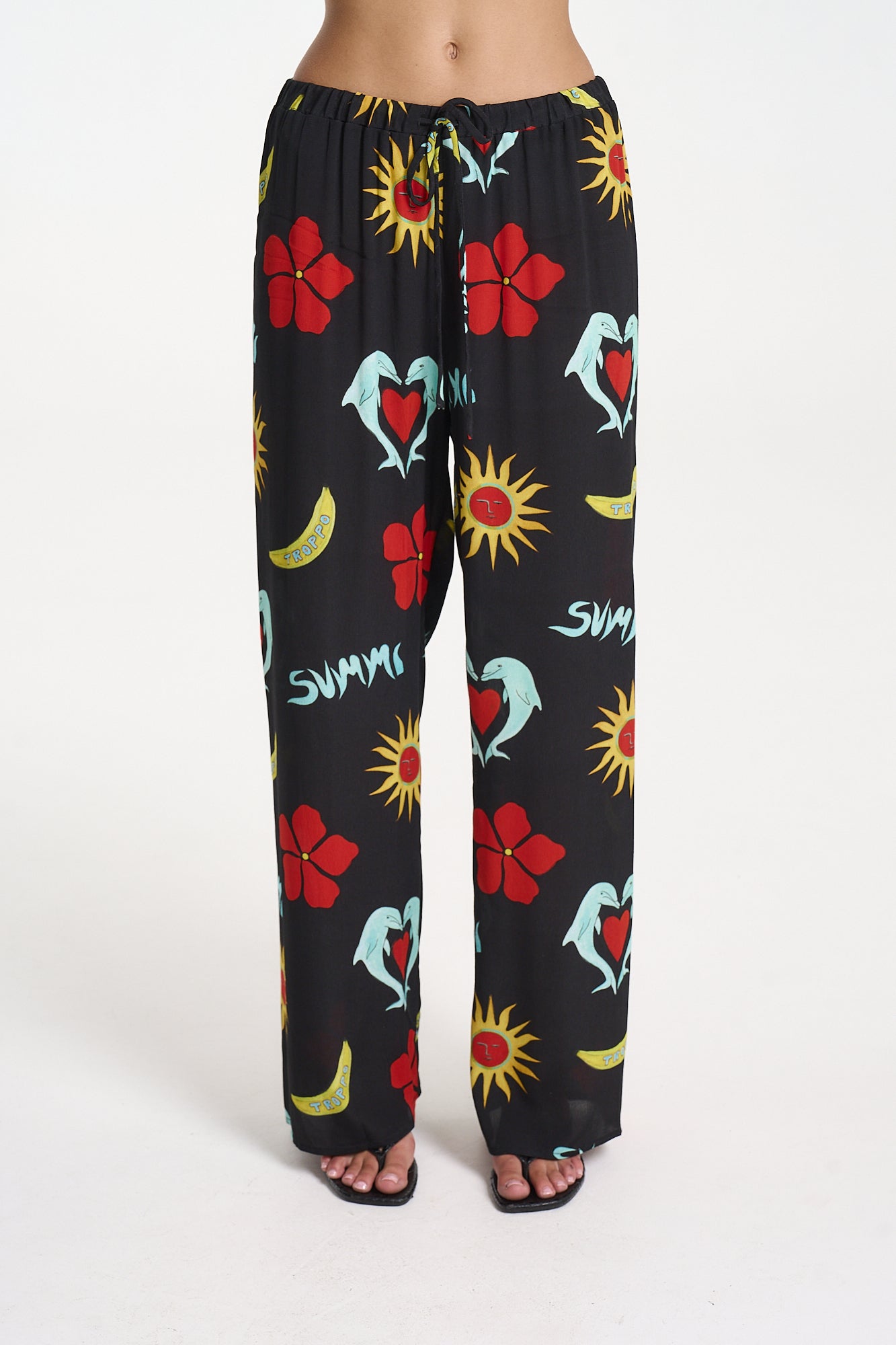 RELAXED DRAWSTRING PANT - TROPPO NIGHT