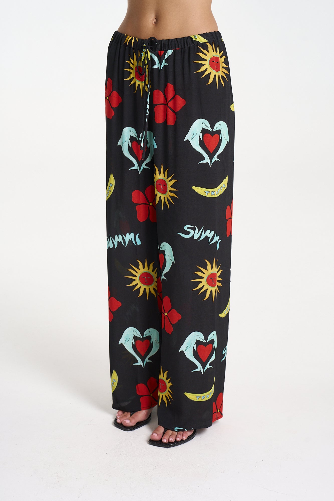 RELAXED DRAWSTRING PANT - TROPPO NIGHT