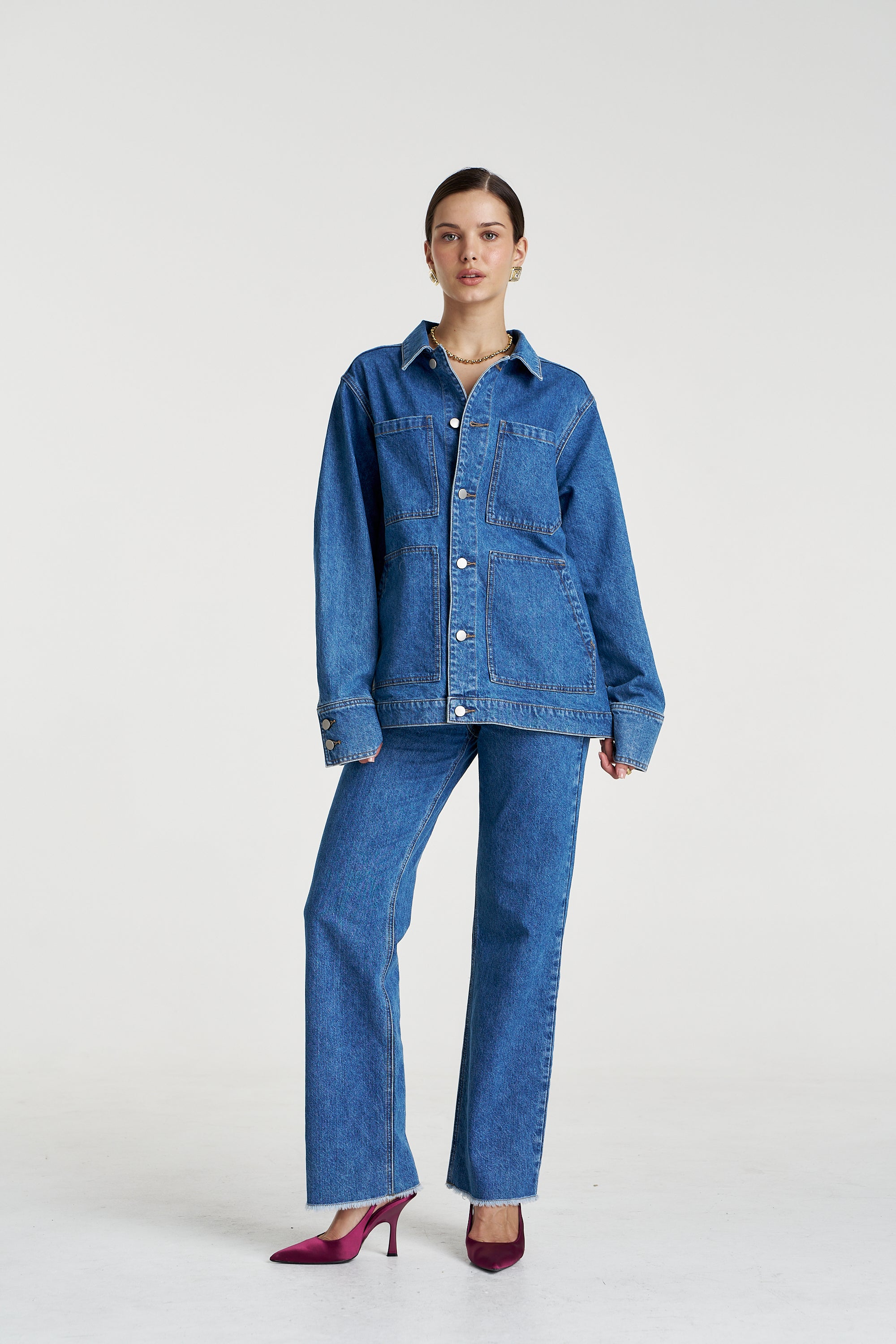 DENIM JACKET - BLEU