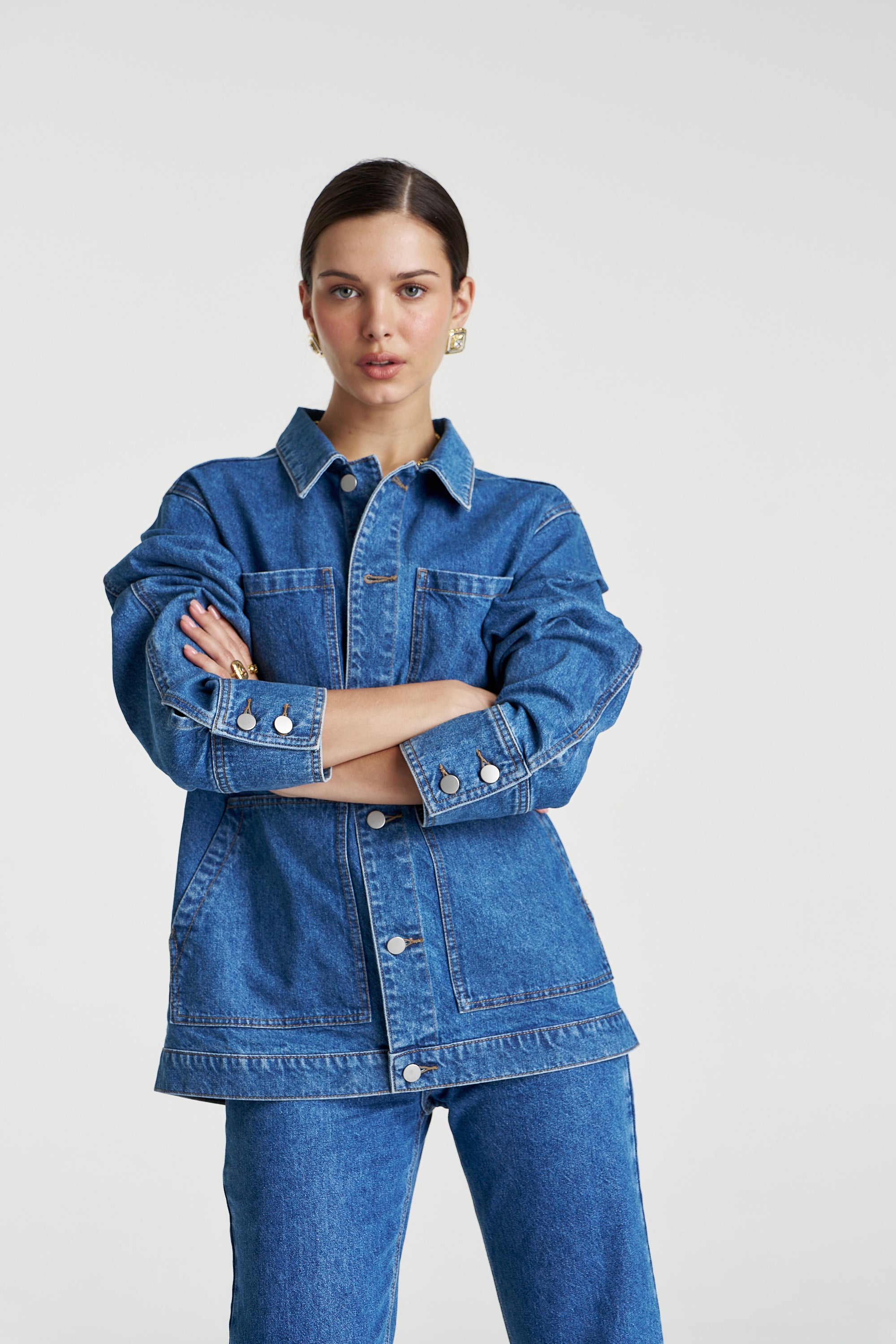 DENIM JACKET - BLEU