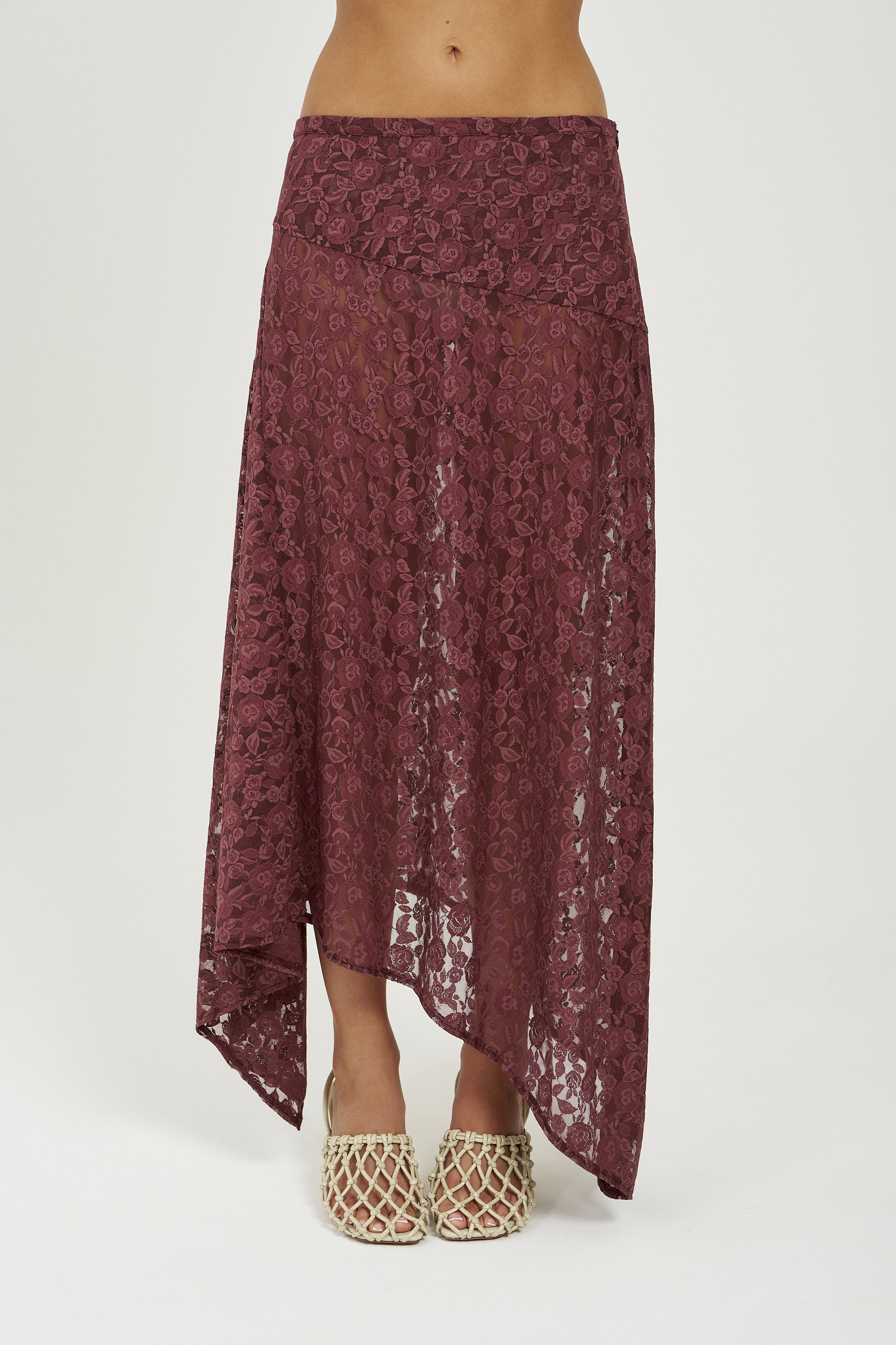 FRENCHIE MIDI SKIRT - CHOCOLAT