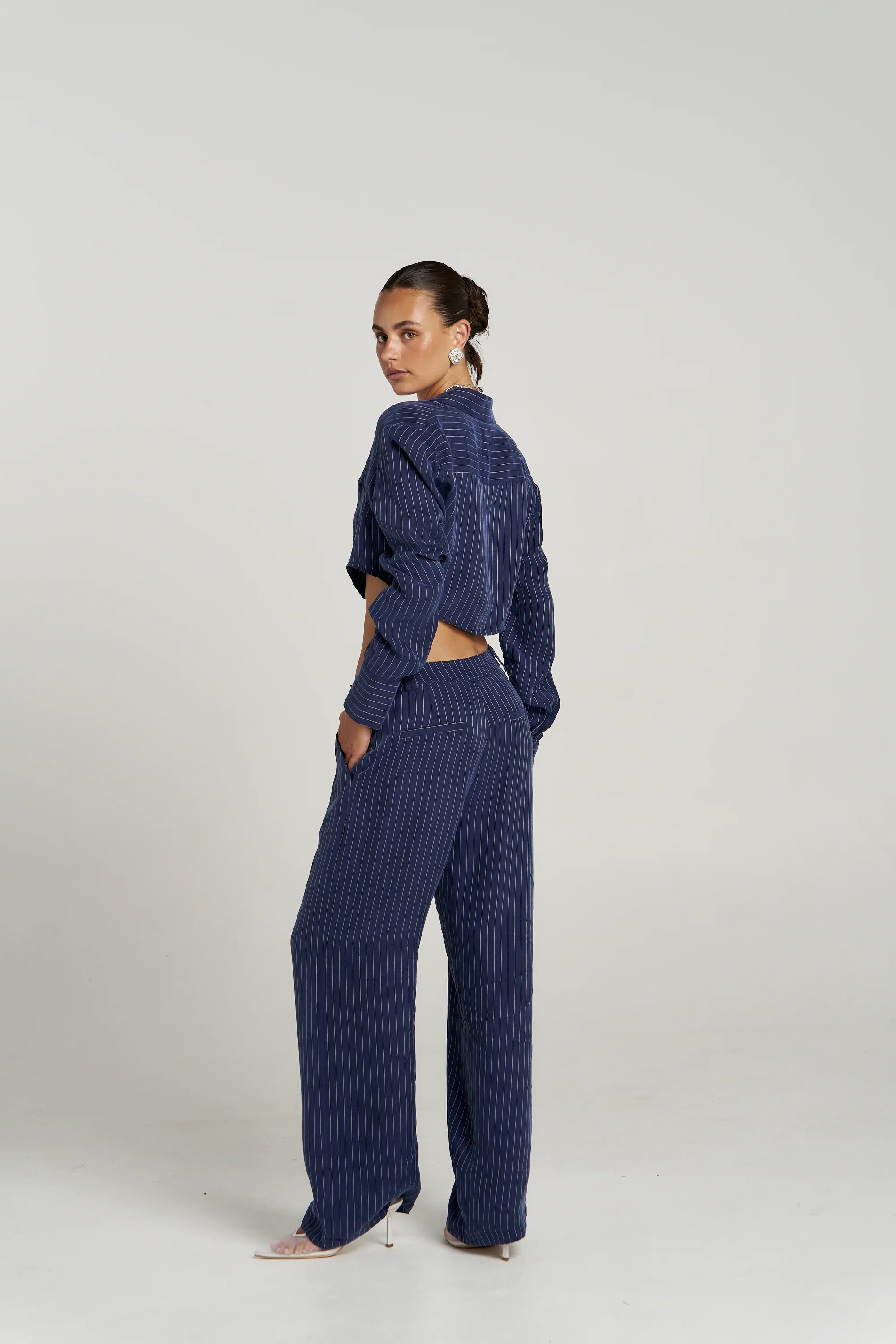 BOSS PANT - NAVY PINSTRIPE