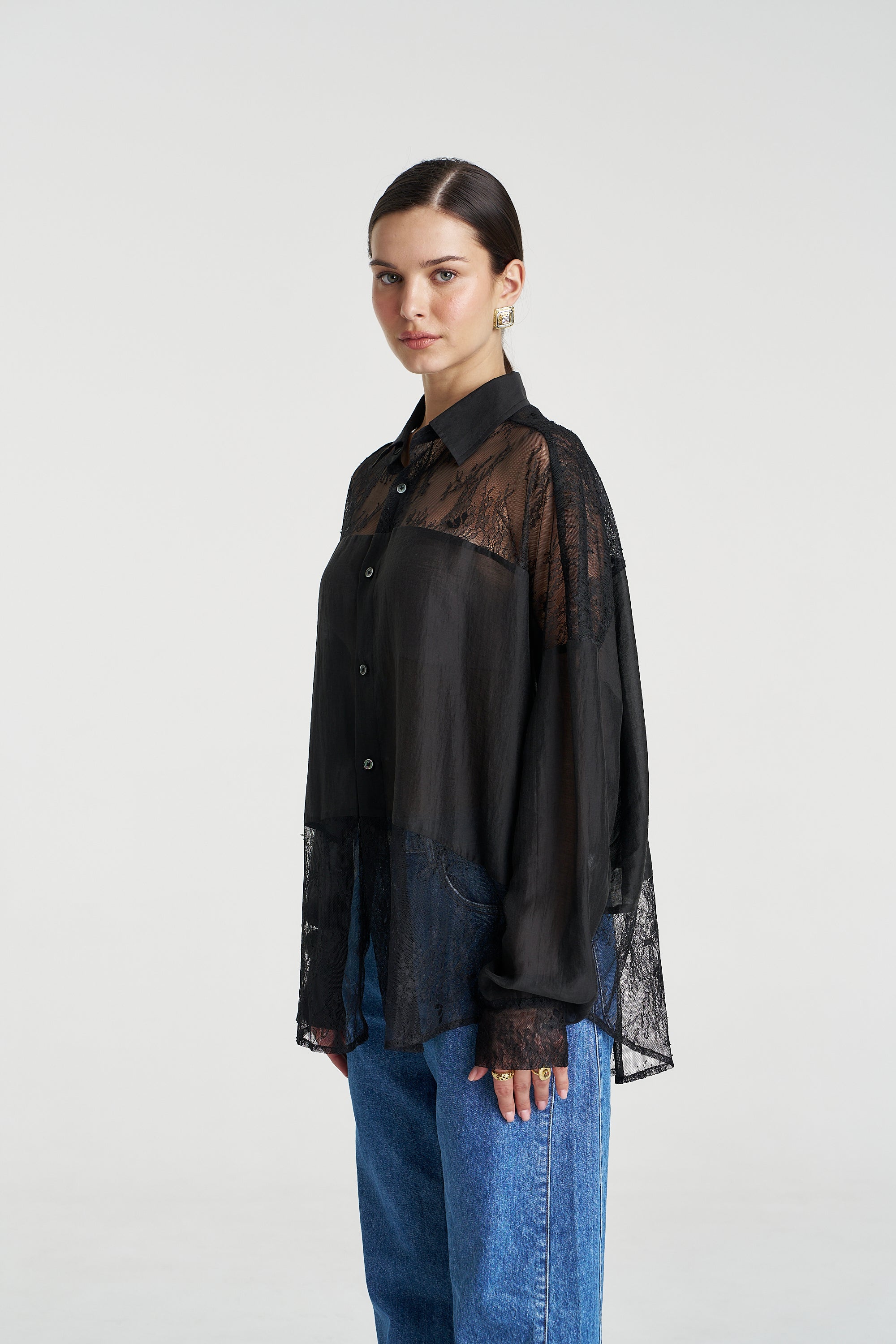 DUSK LS SHIRT - BLACK