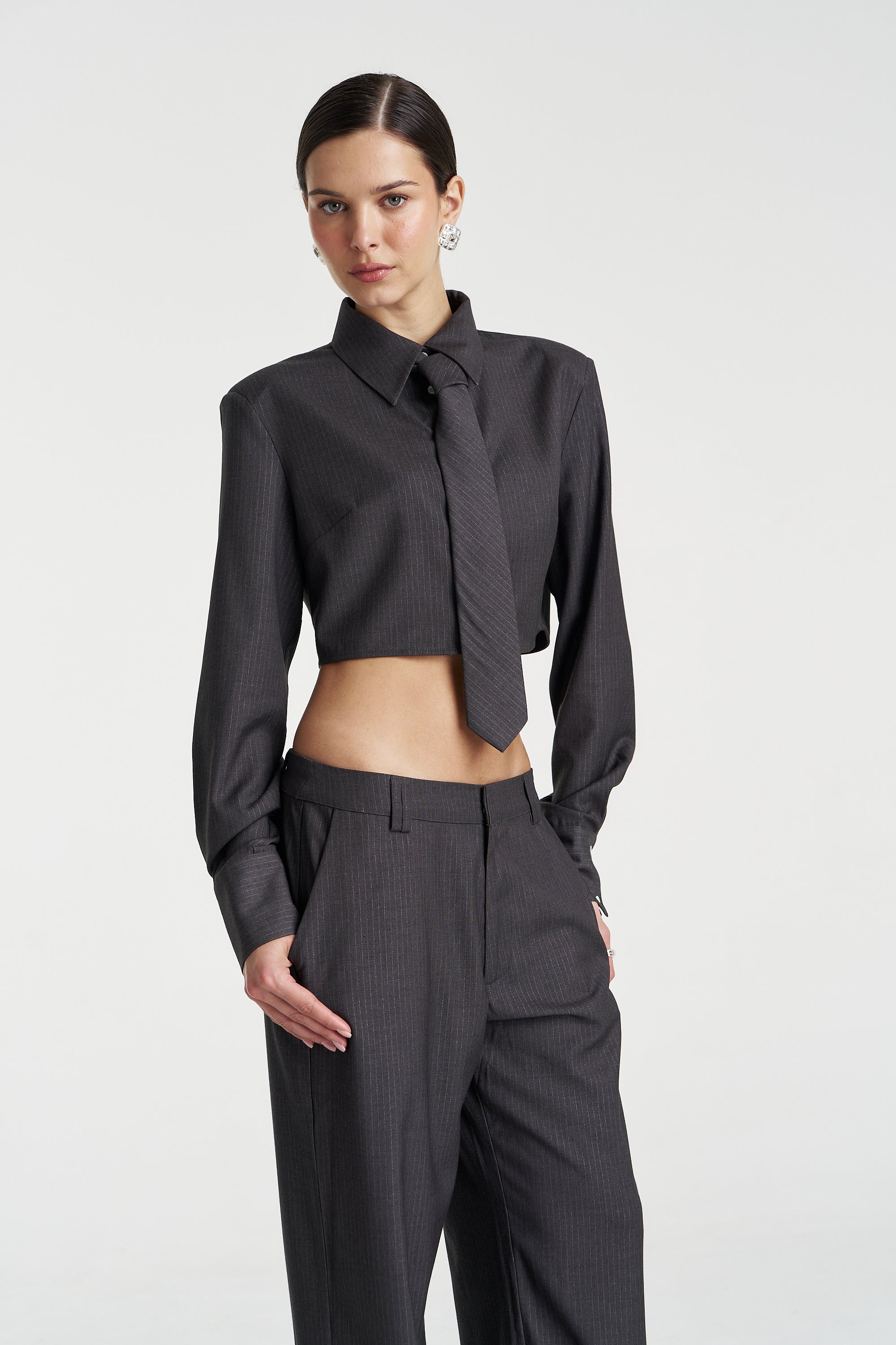 BOSS SUIT PANT - GREY GLIMMER