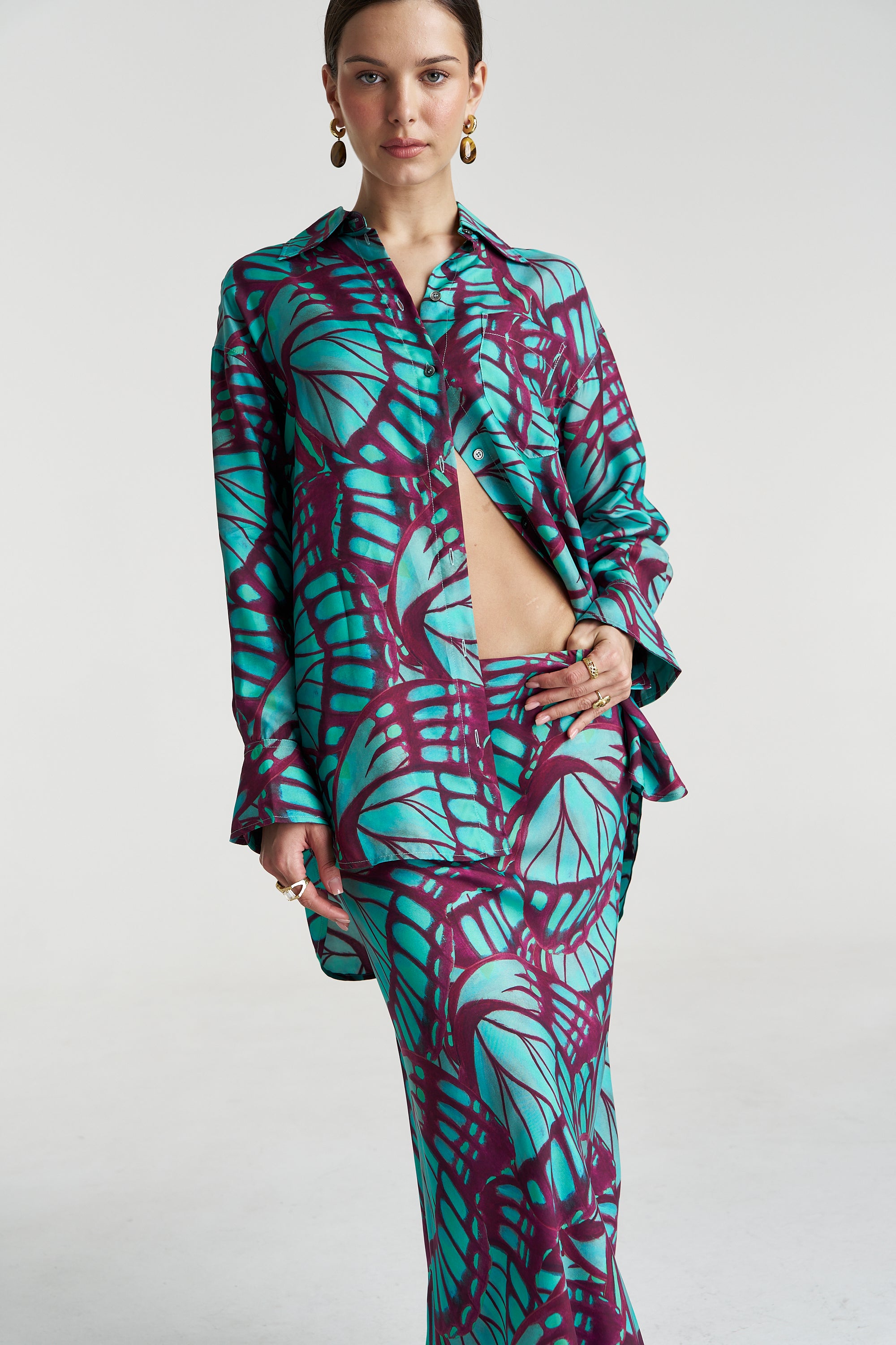 BOSS LS SHIRT - JADE BUTTERFLY