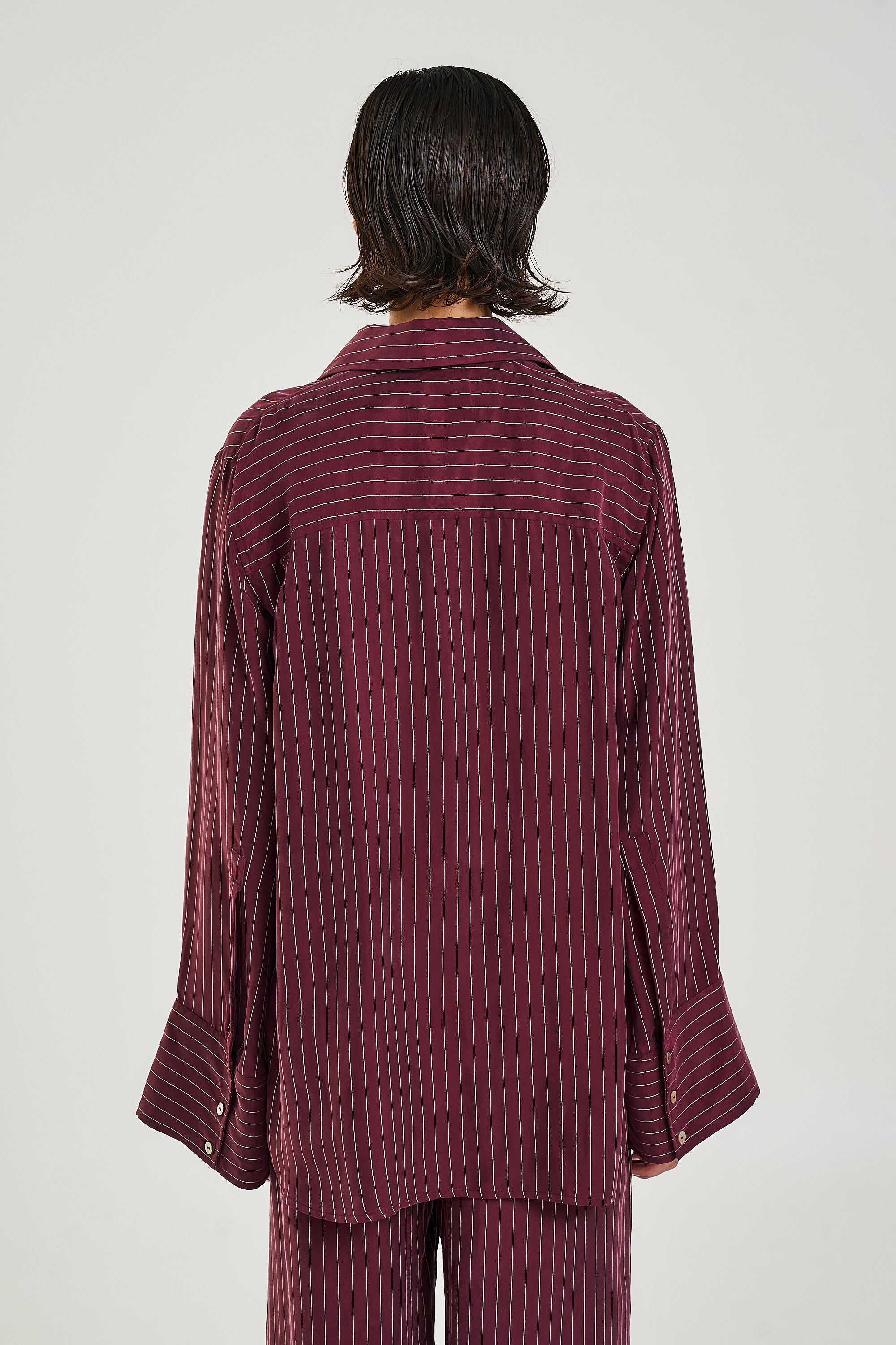 CUFF SHIRT - KINA PINSTRIPE