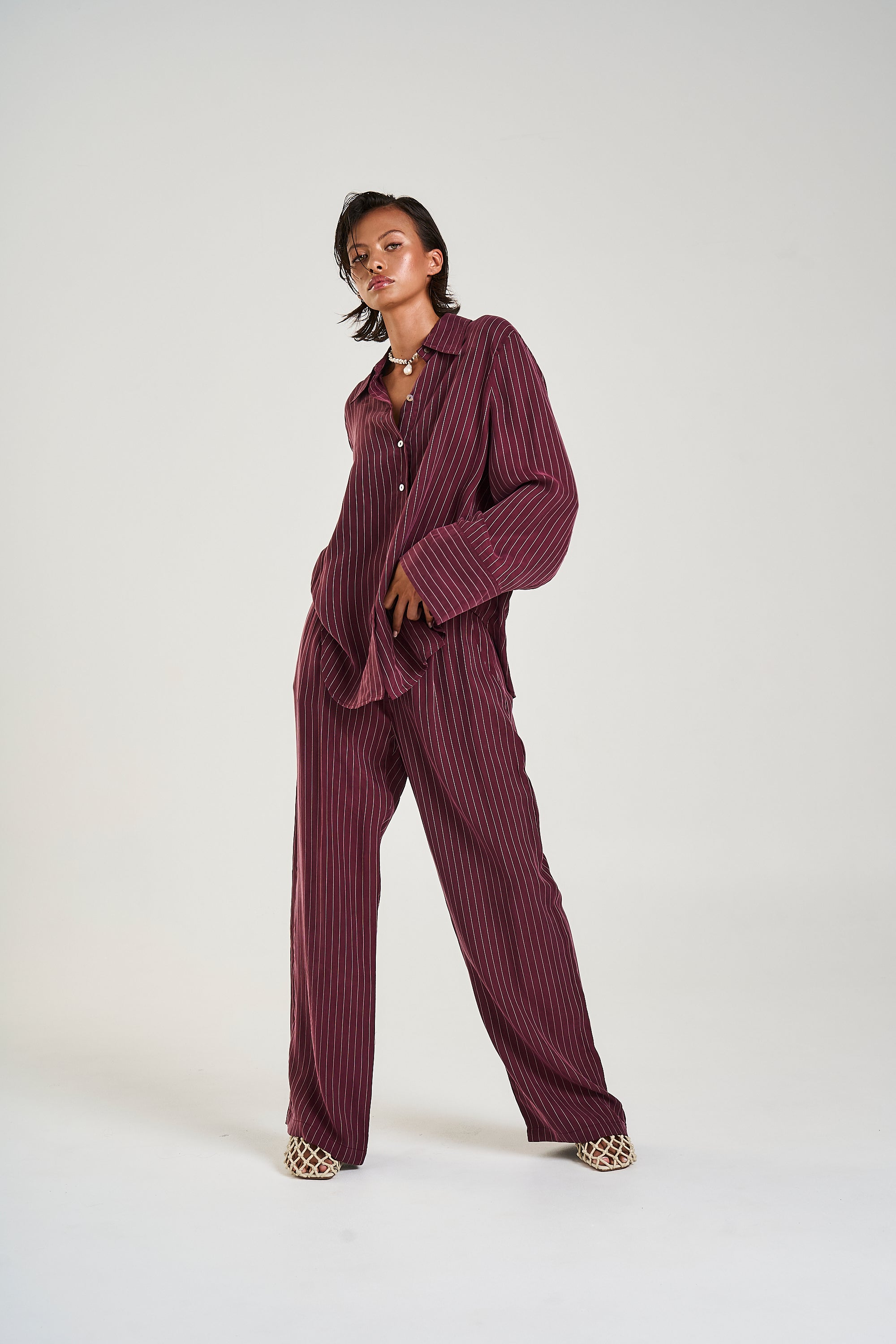 BOSS PANT - KINA PINSTRIPE