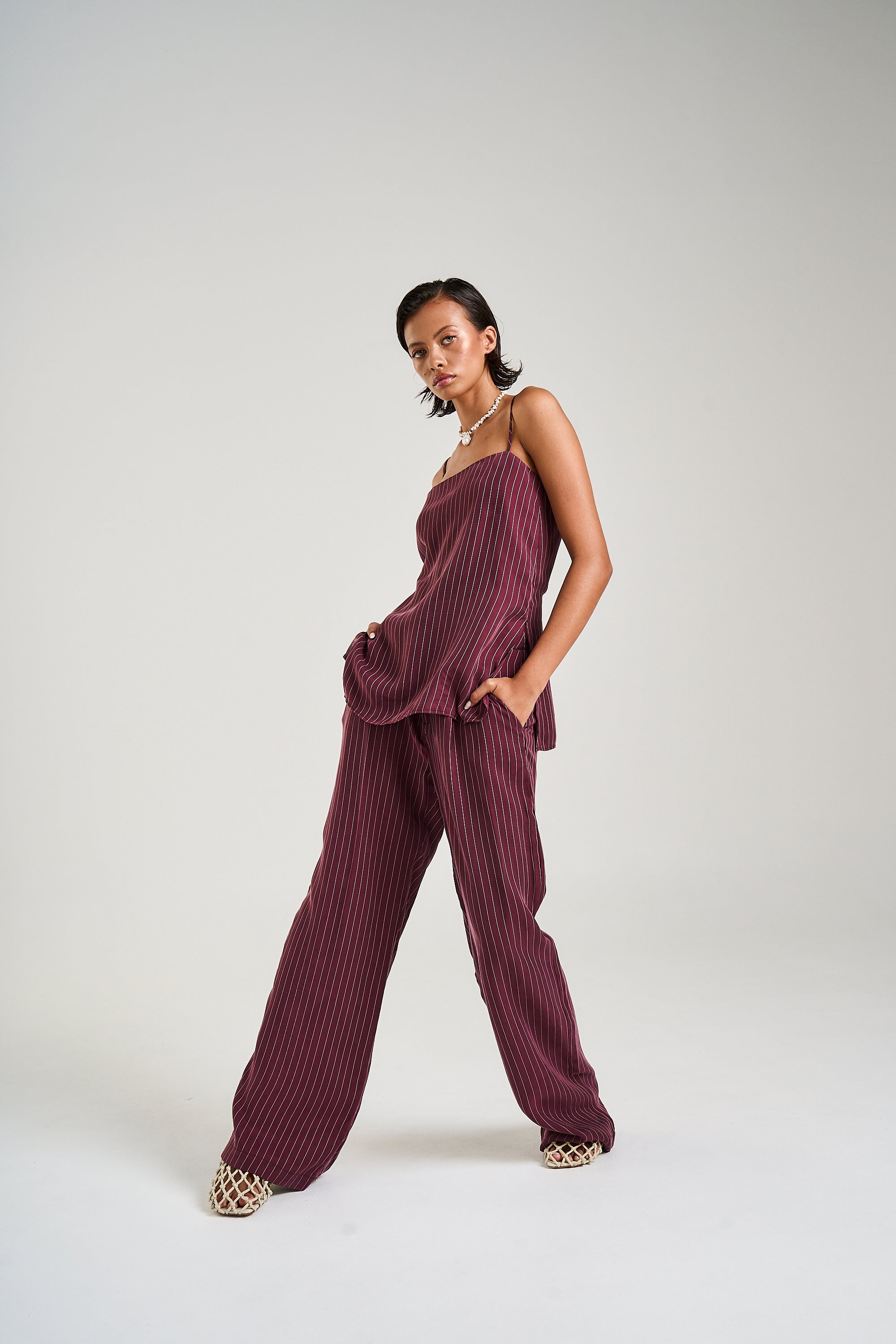 BOSS PANT - KINA PINSTRIPE