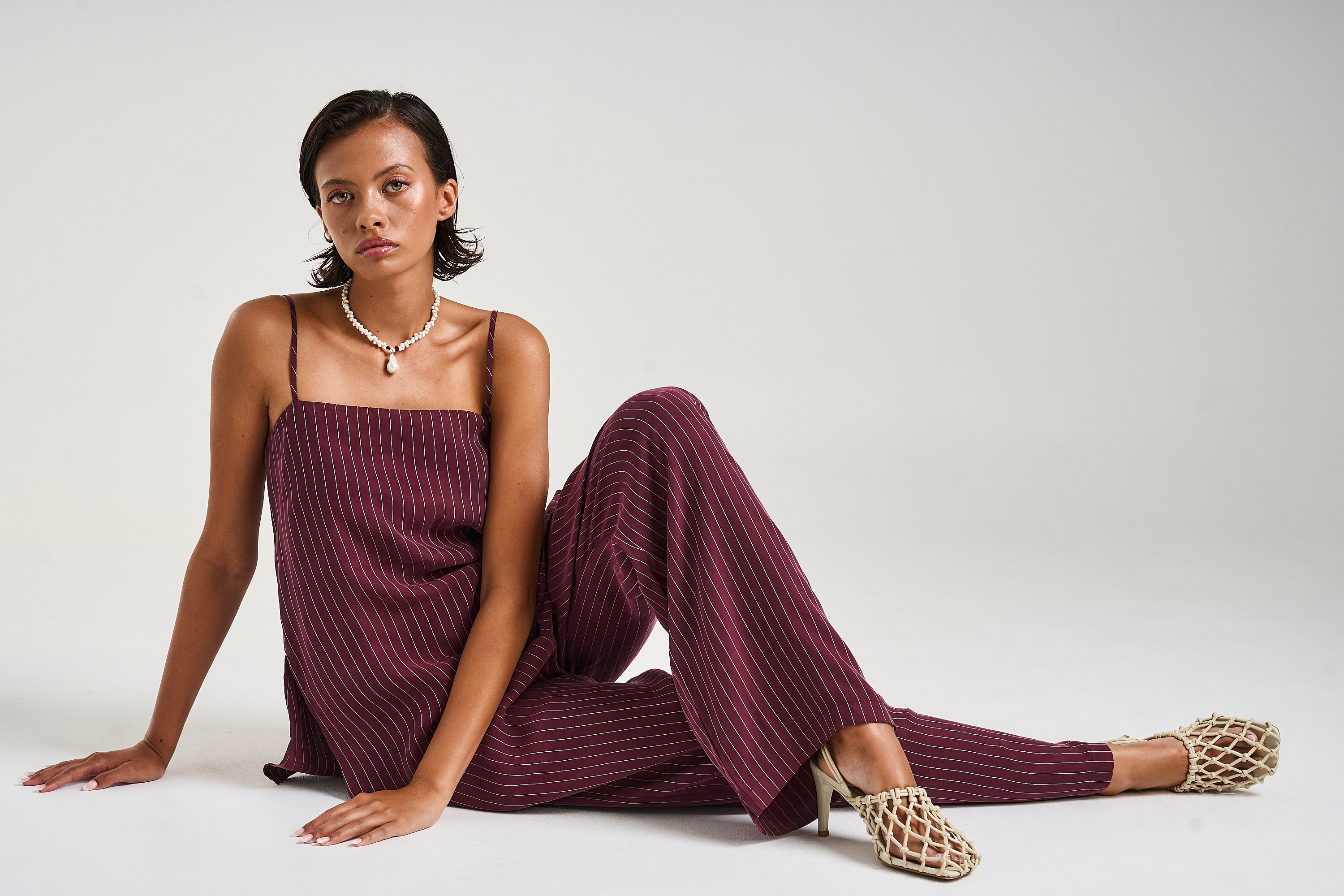 BOSS PANT - KINA PINSTRIPE