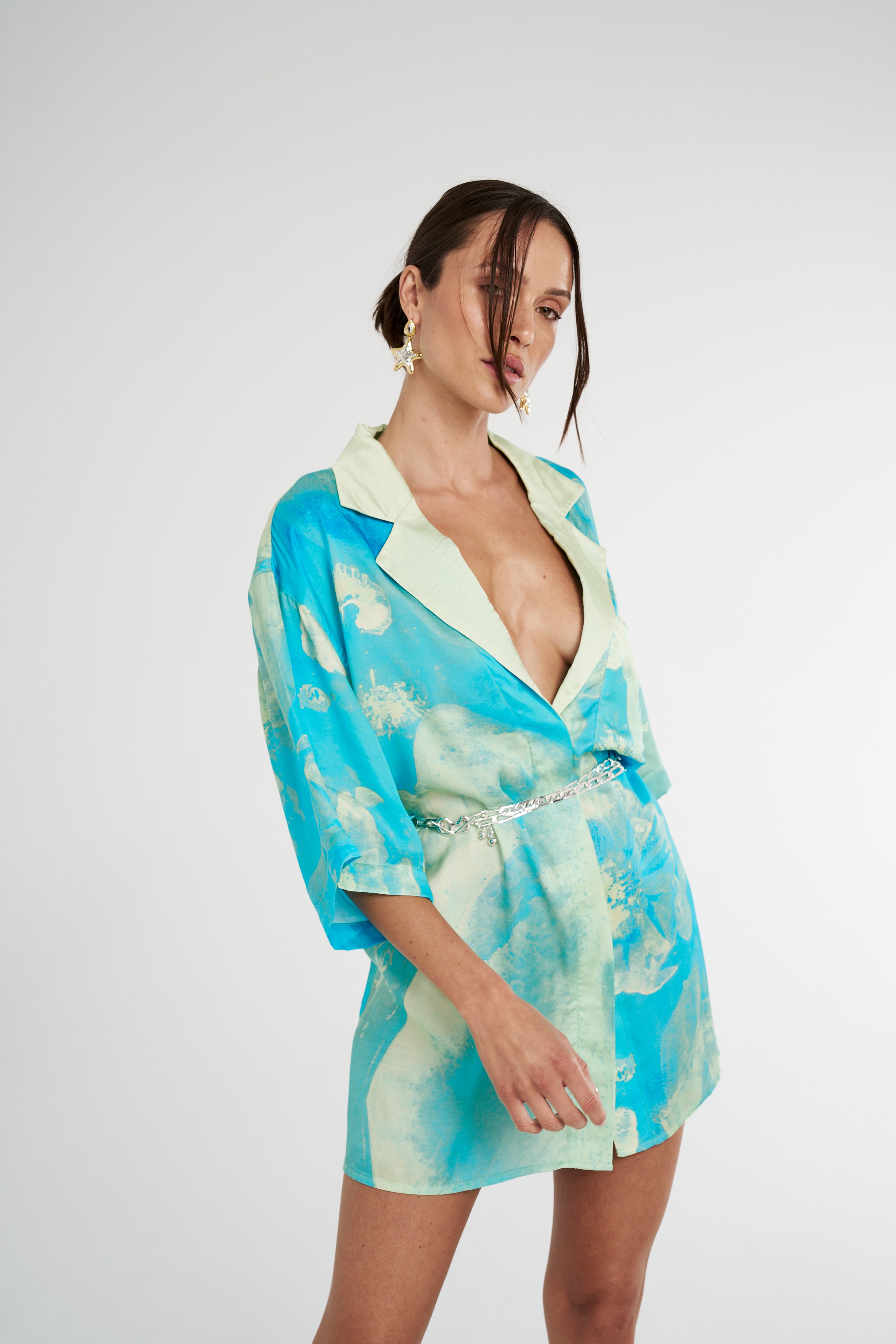 LUKA SHIRT DRESS - LEMON LUMEN