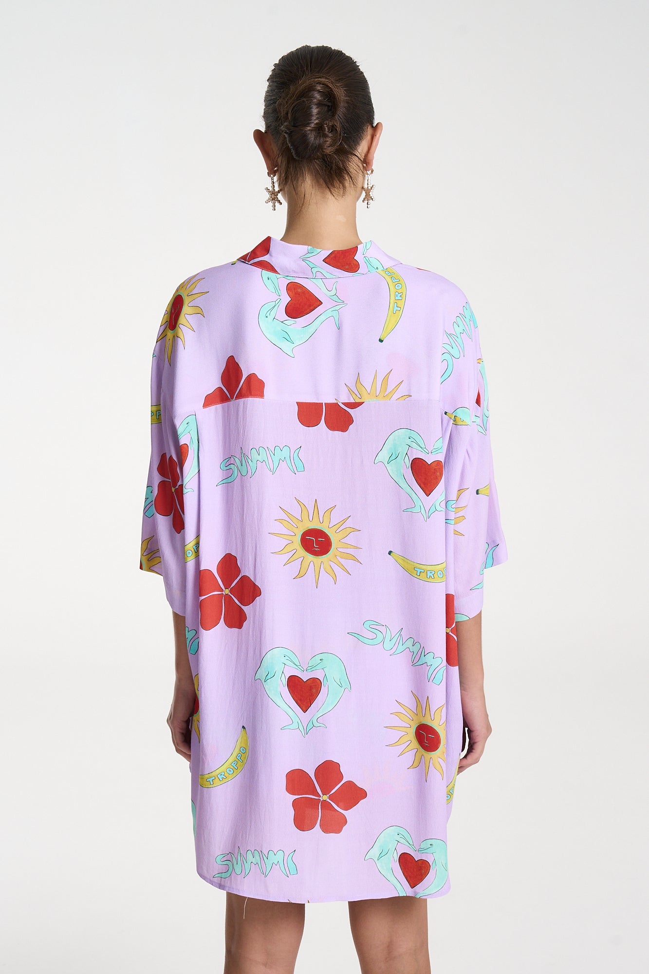 BIG SHIRT - LILAC TROPPO