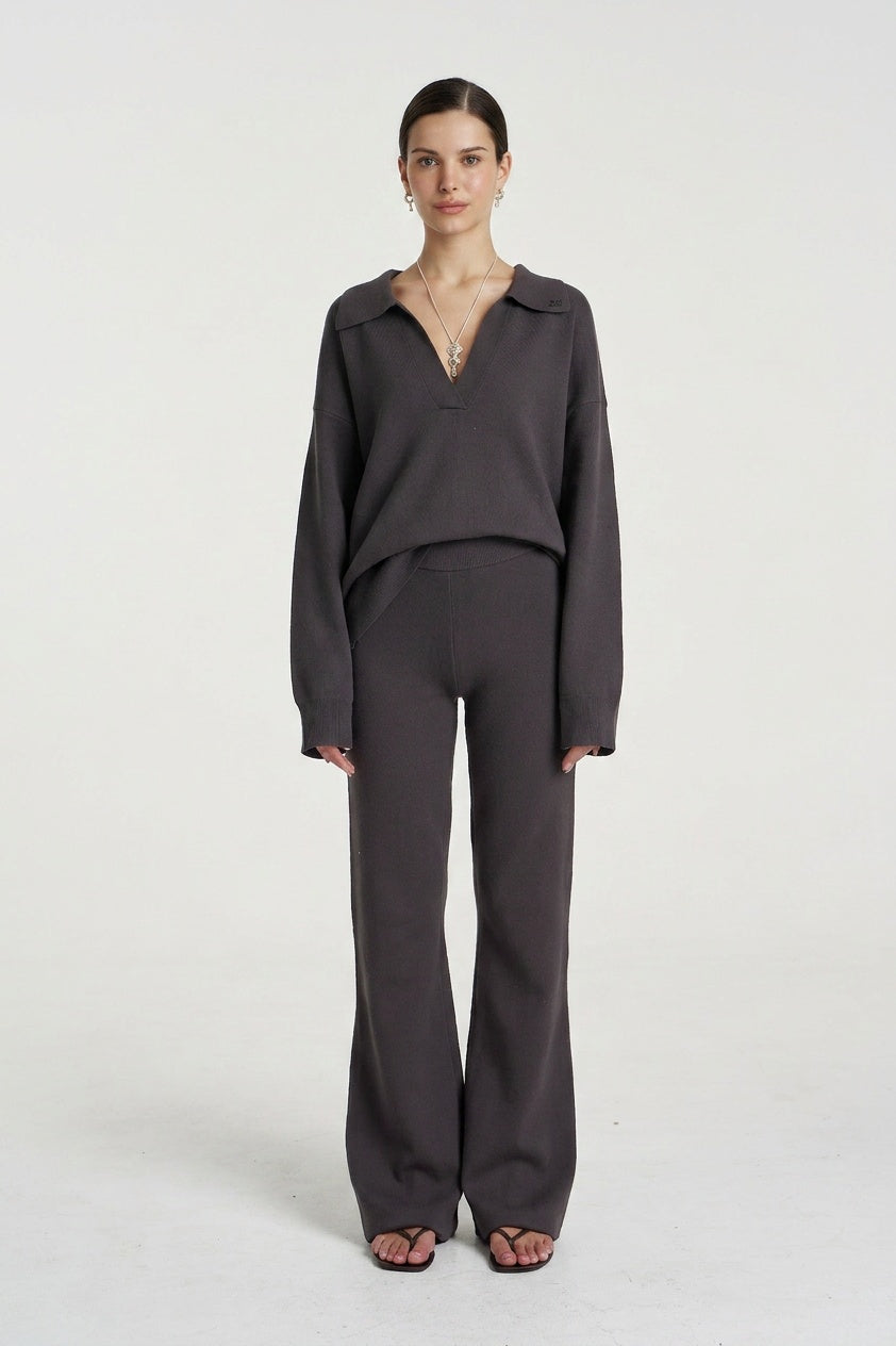 LOUNGE KNIT PANT - SHADOW