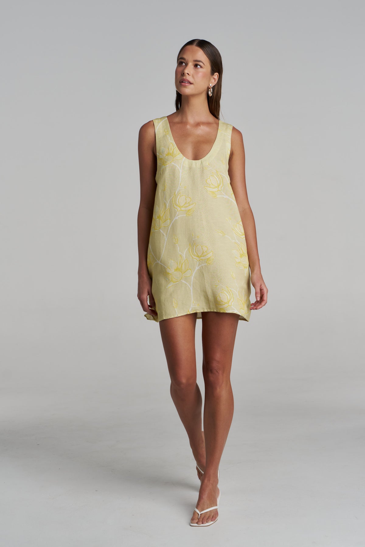 FLORA MINI DRESS - MAGNOLIA