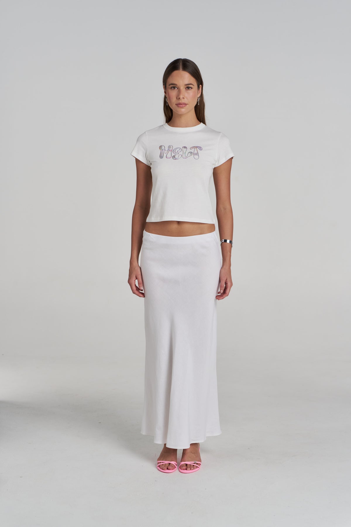 SLIP SKIRT - WHITE