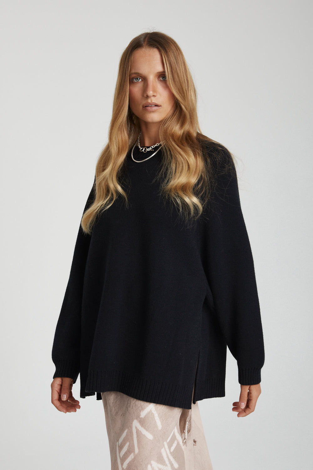 Knit sweater black best sale