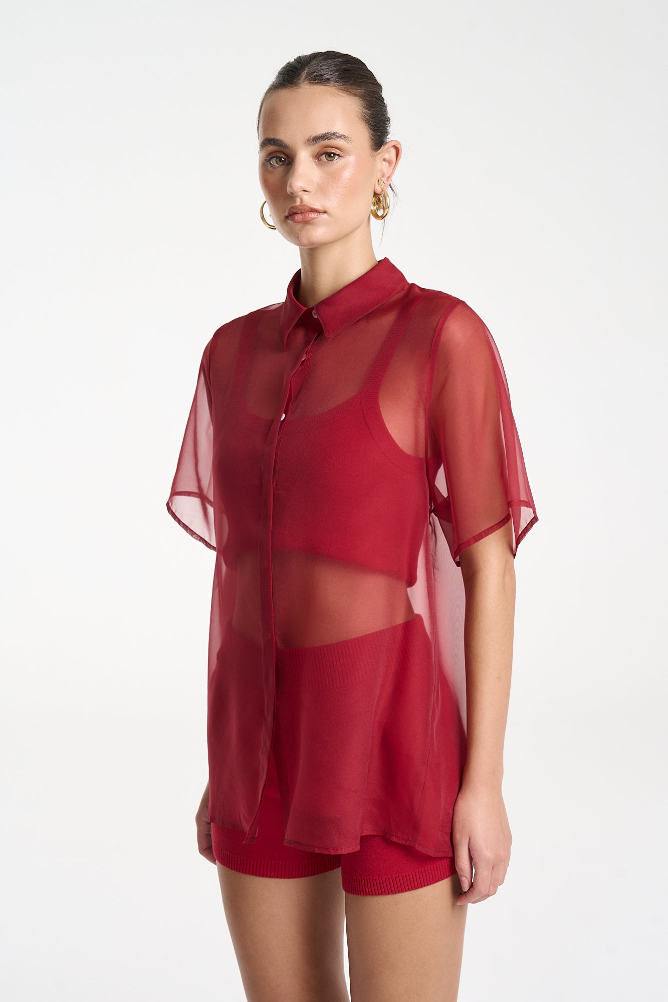 ROMEO SHIRT - CARMINE RED