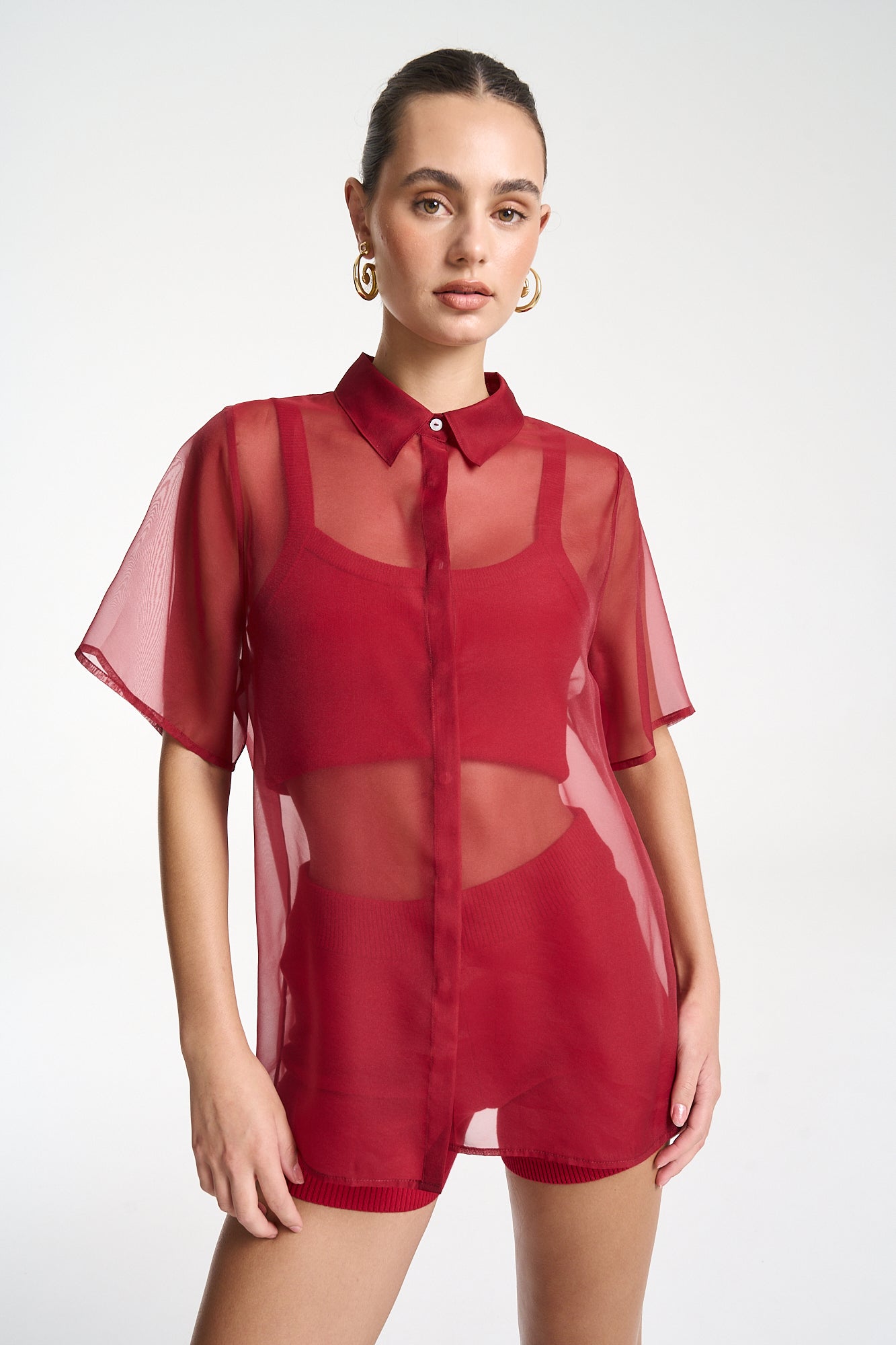 ROMEO SHIRT - CARMINE RED