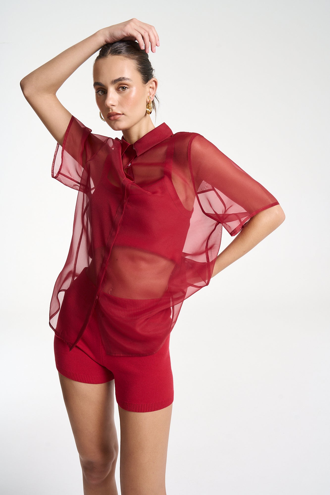 ROMEO SHIRT - CARMINE RED