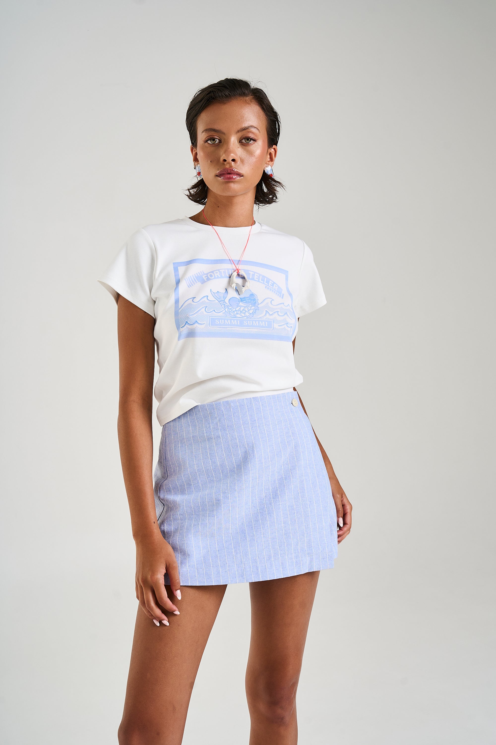 A-SYM SKORT - SEA STRIPE