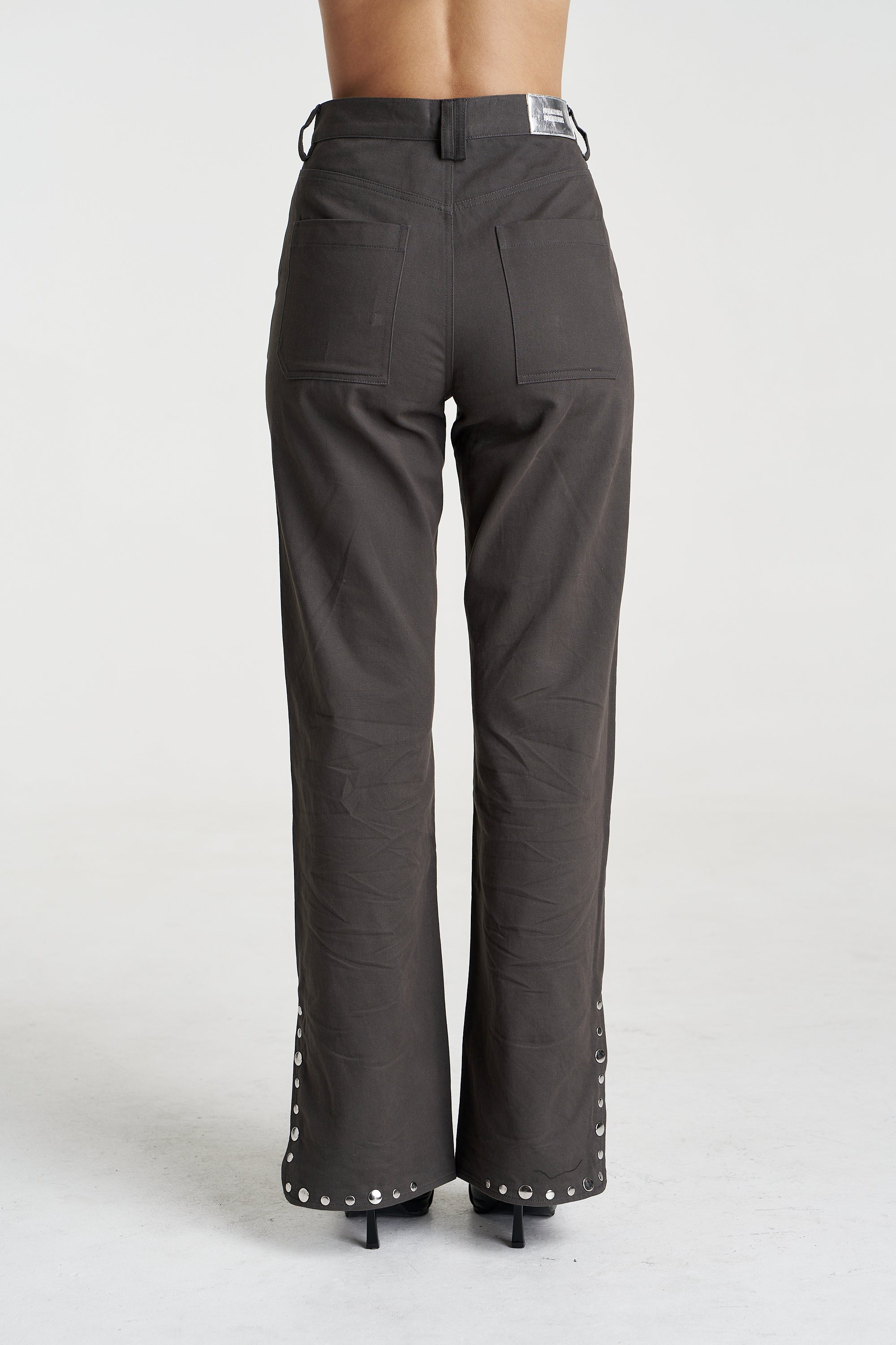STUDDED EASY JEAN - SHADOW