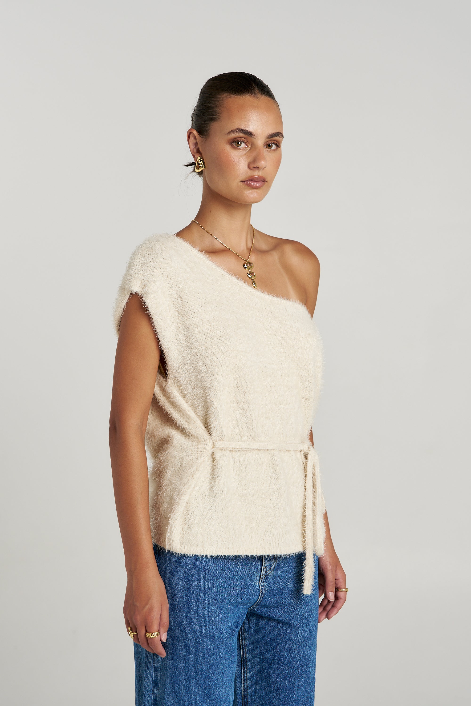 IVY KNIT TOP - LILY WHITE